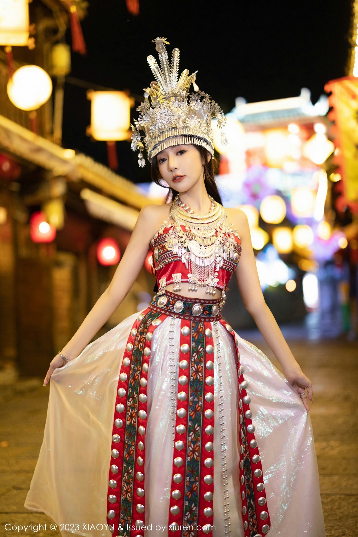 [XIAOYU语画界] 2023.08.14 VOL.1091 王馨瑶yanni 性感少数民族服饰 贵州旅拍写真 [82+1P] 第 82 张