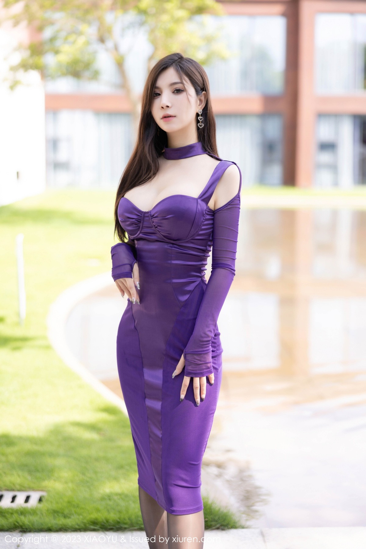 [XIAOYU语画界] 2023.09.20 VOL.1115 小蛮妖Yummy 性感紫色连衣长裙 贵州旅拍写真 [81+1P] 第 2 张