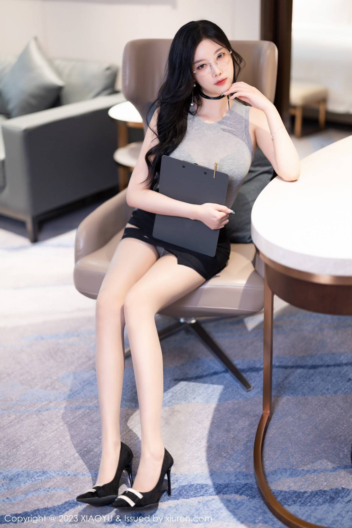 [XIAOYU语画界] 2023.09.22 VOL.1117 杨晨晨Yome 灰色薄纱情趣服饰 性感写真 [82+1P] 第 72 张