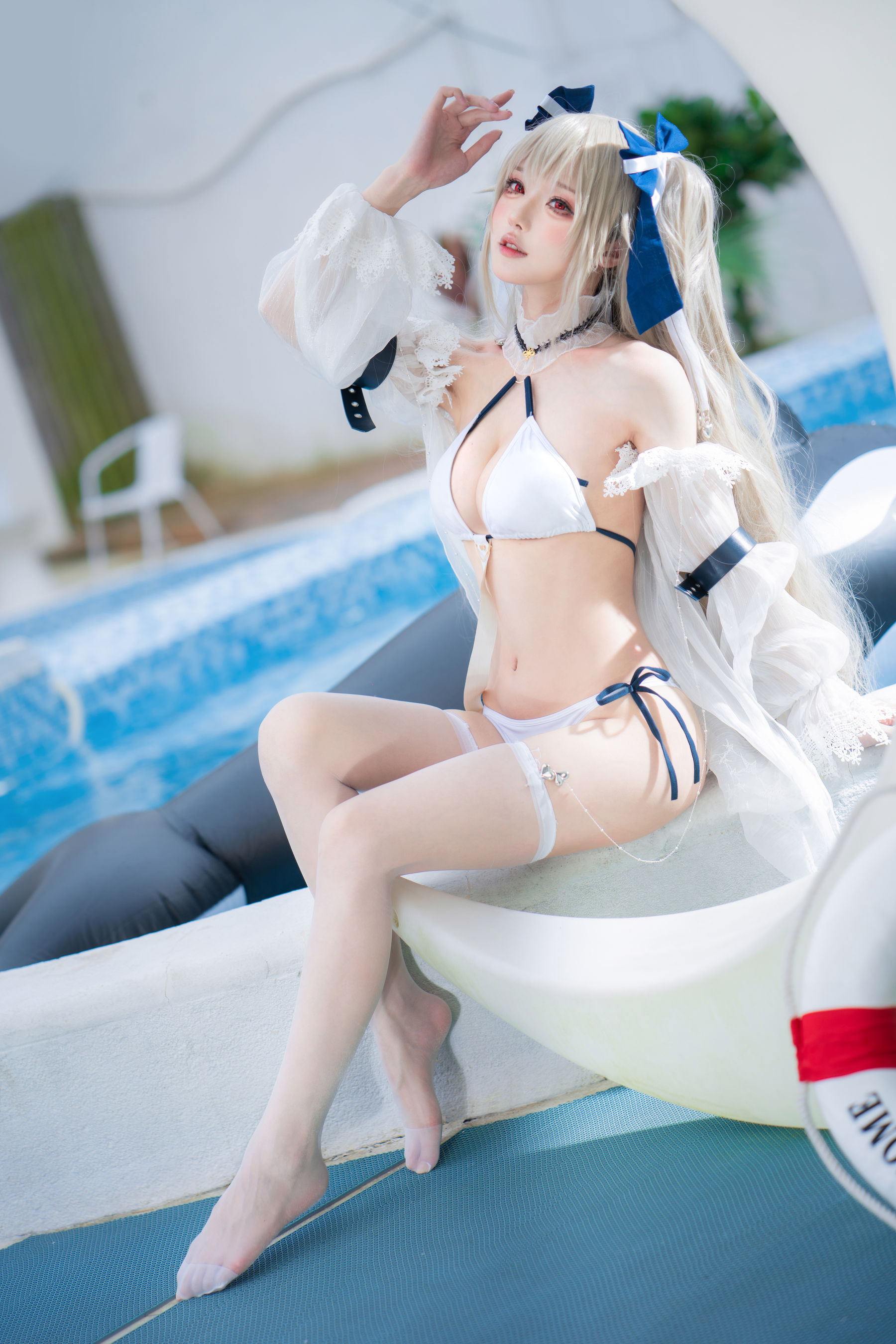 [COSPLAY]阿包也是兔娘 – 安克雷奇泳装 封面