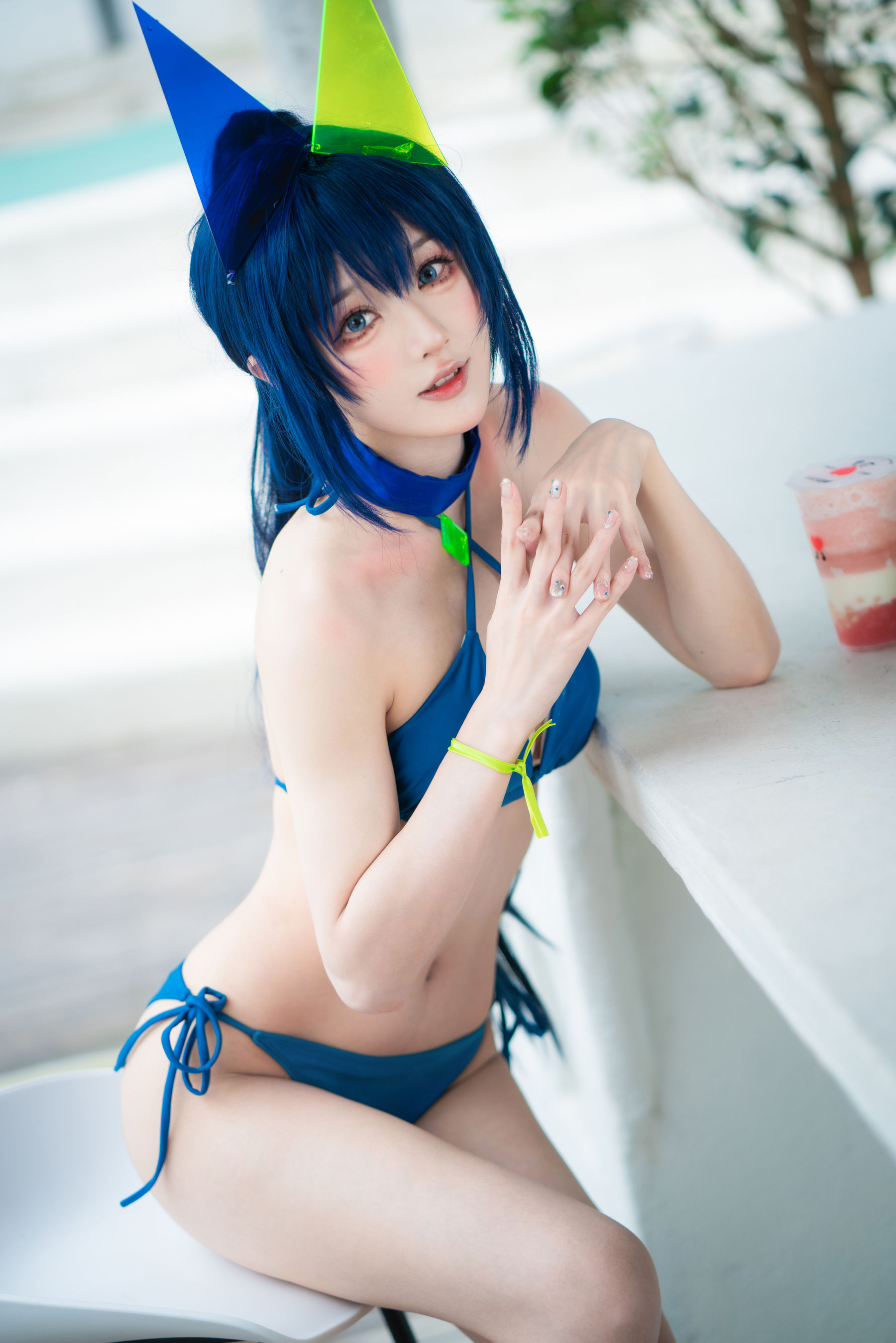 [COSPLAY]阿包也是兔娘 – 花园泳装 封面