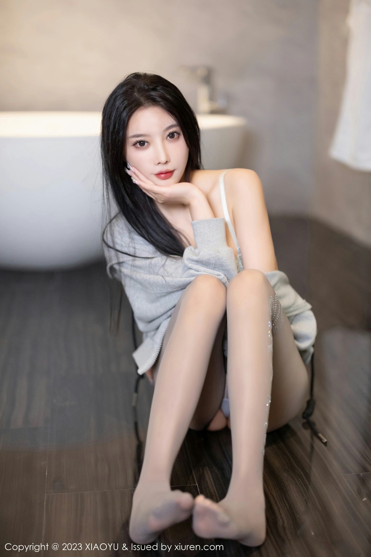 [XIAOYU语画界] 2023.12.01 VOL.1156 杨晨晨Yome 性感灰色蕾丝内衣 魅惑灰丝 海南旅拍写真 [100+1P] 第 13 张