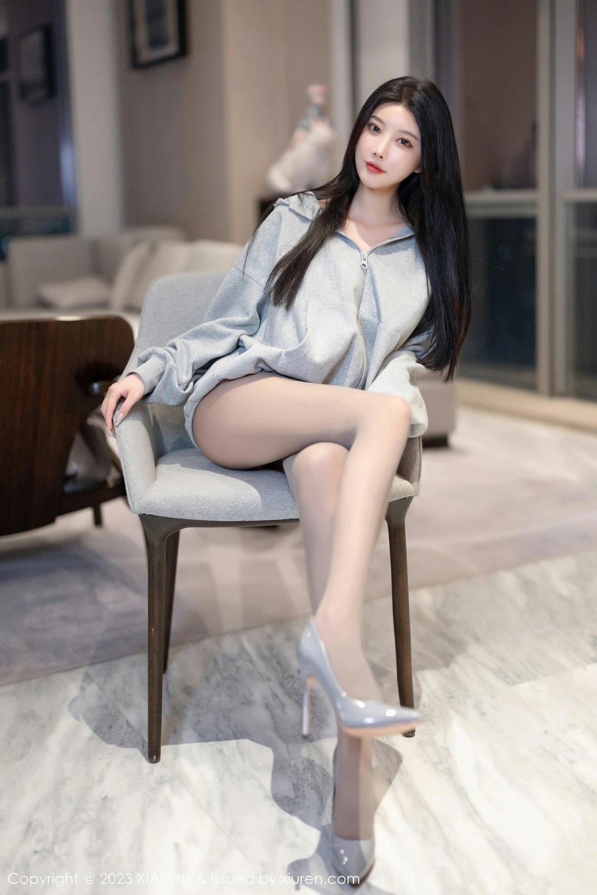 [XIAOYU语画界] 2023.12.01 VOL.1156 杨晨晨Yome 性感灰色蕾丝内衣 魅惑灰丝 海南旅拍写真 [100+1P] 第 81 张