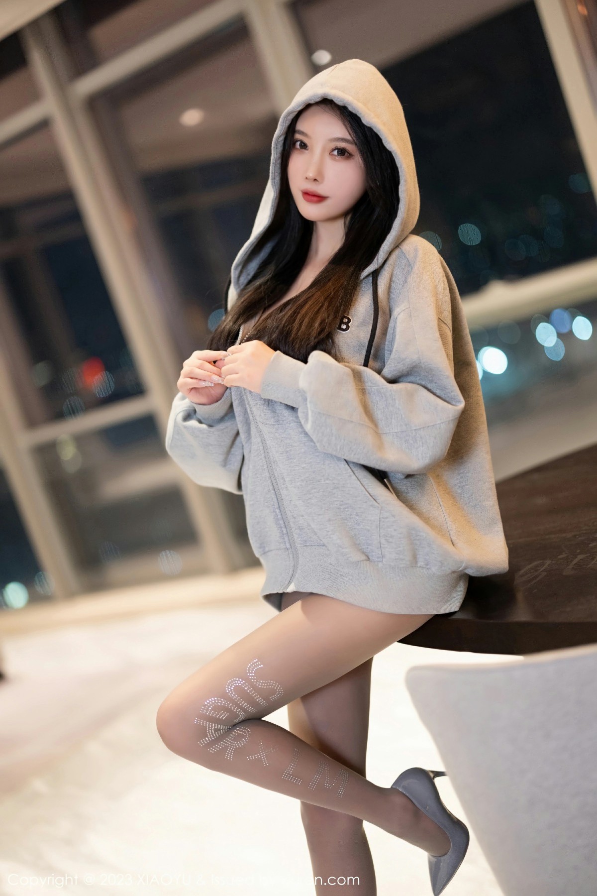[XIAOYU语画界] 2023.12.01 VOL.1156 杨晨晨Yome 性感灰色蕾丝内衣 魅惑灰丝 海南旅拍写真 [100+1P] 第 97 张