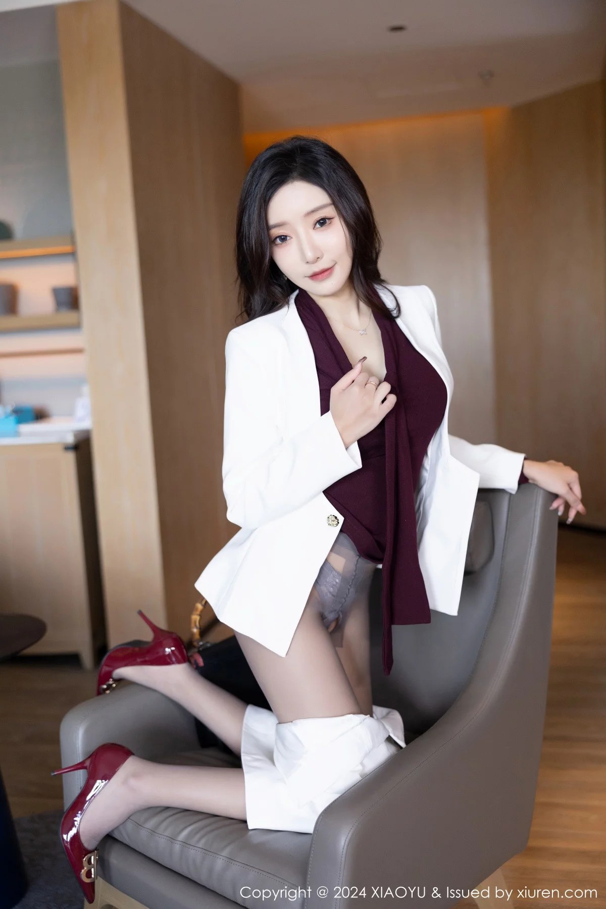 [XIAOYU语画界] 2024.01.11 VOL.1183 王馨瑶yanni 性感白色Ol时尚服饰 海南旅拍写真 [84+1P] 第 56 张