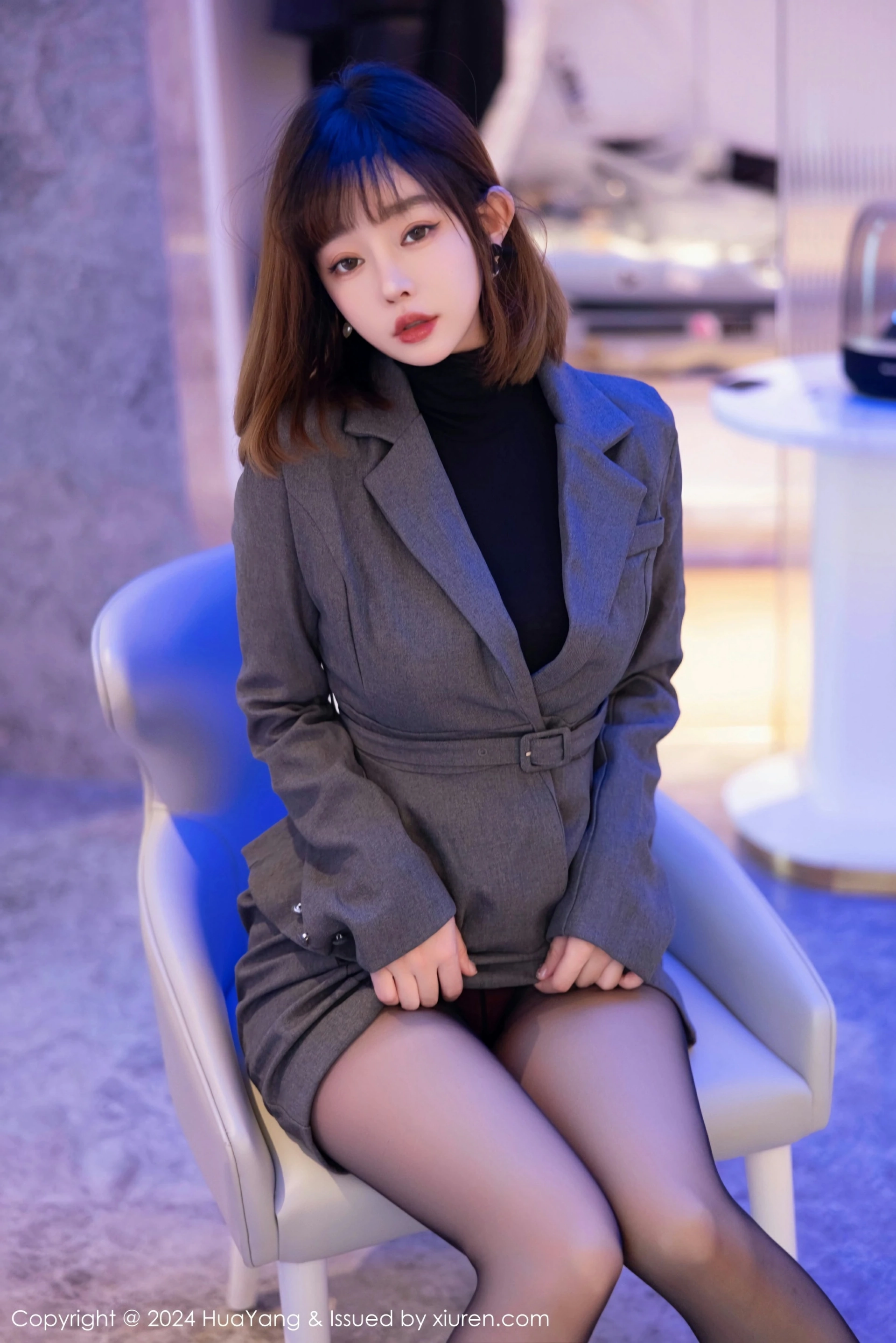 [HuaYang花漾写真] 2024.02.08 VOL.566 王雨纯 红色蕾丝内衣 魅惑黑丝 性感写真 [117+1P] 第 111 张