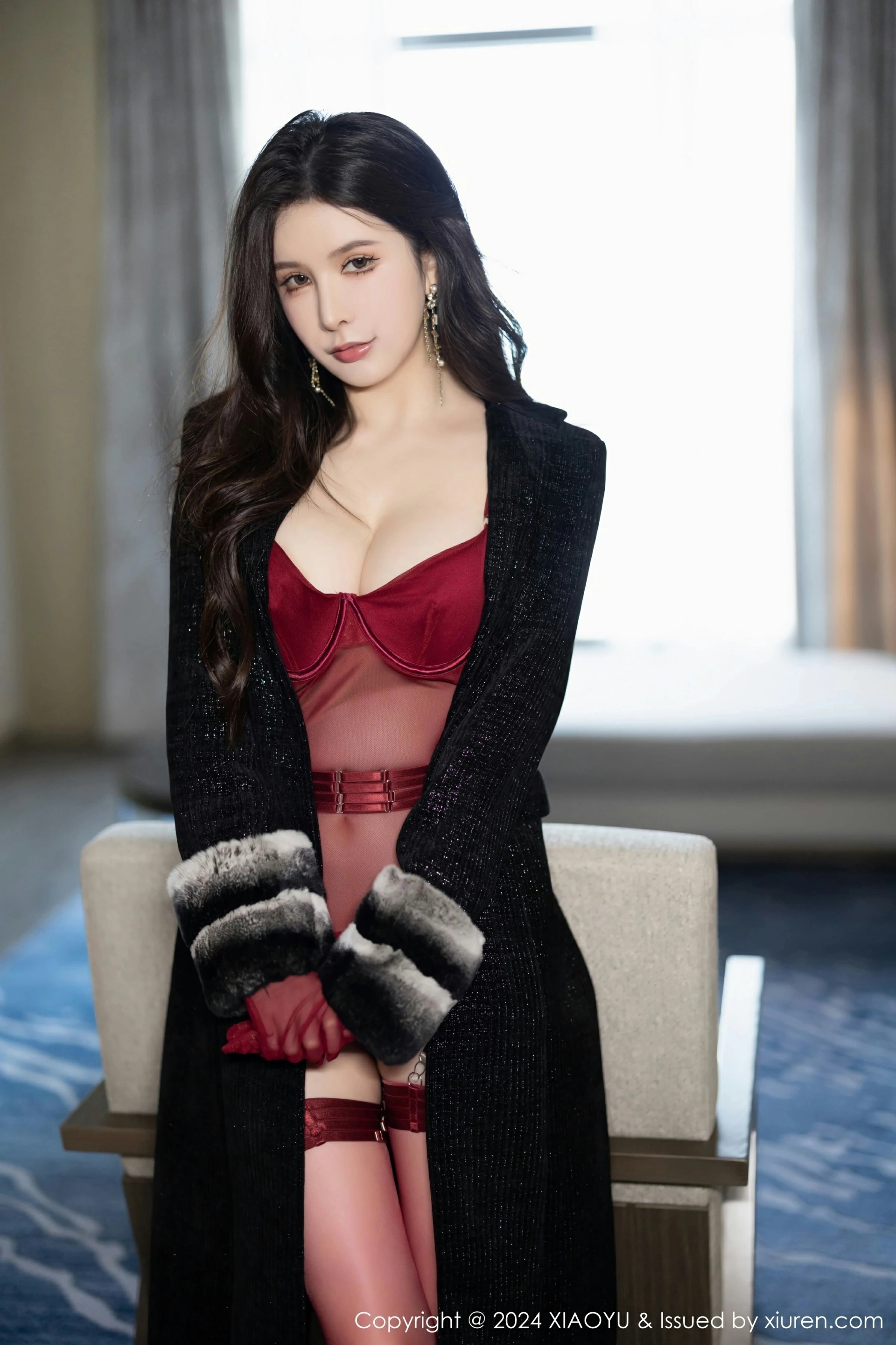 [XIAOYU语画界] 2024.02.28 VOL.1210 李丽莎 红色情趣服饰 诱人红色丝袜 性感写真 [81+1P] 第 78 张