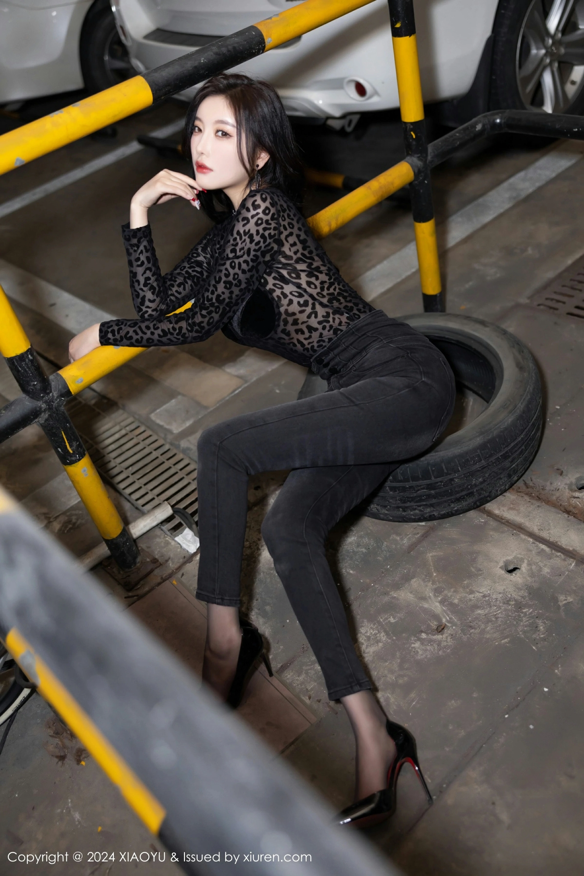 [XIAOYU语画界] 2024.03.08 VOL.1216 杨晨晨Yome 黑色内衣 魅惑黑丝 性感写真 [88+1P] 第 53 张