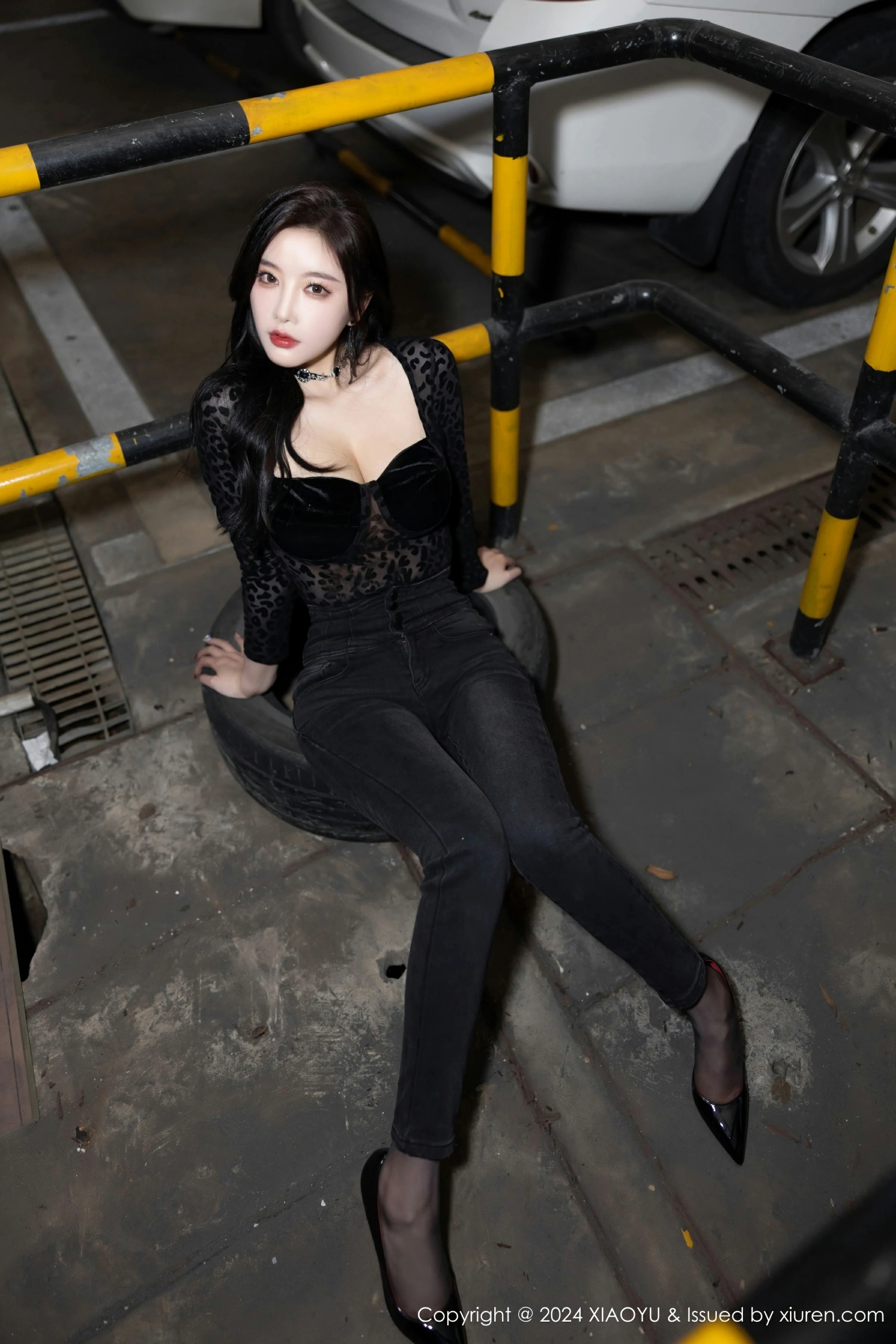 [XIAOYU语画界] 2024.03.08 VOL.1216 杨晨晨Yome 黑色内衣 魅惑黑丝 性感写真 [88+1P] 第 55 张
