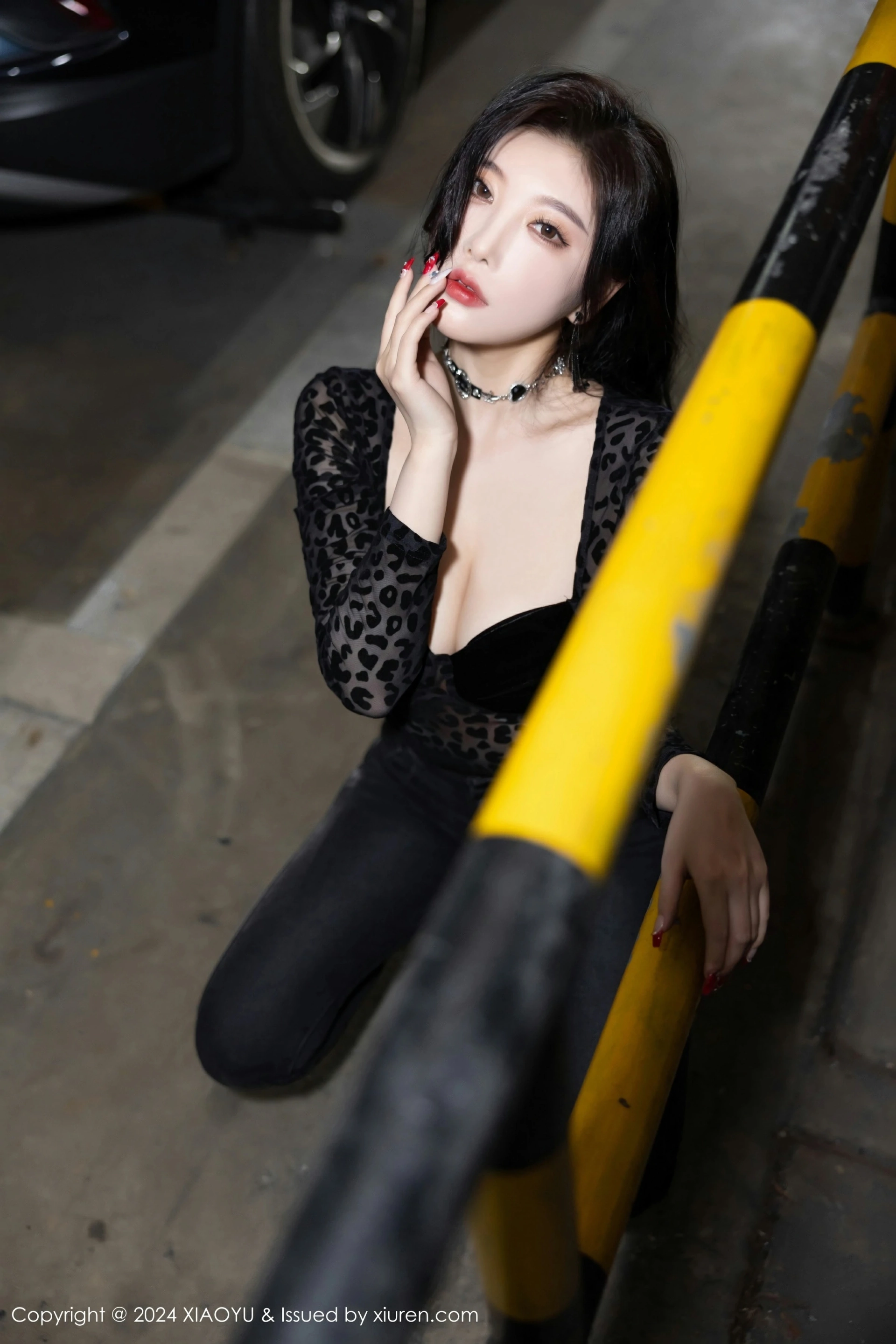 [XIAOYU语画界] 2024.03.08 VOL.1216 杨晨晨Yome 黑色内衣 魅惑黑丝 性感写真 [88+1P] 第 63 张