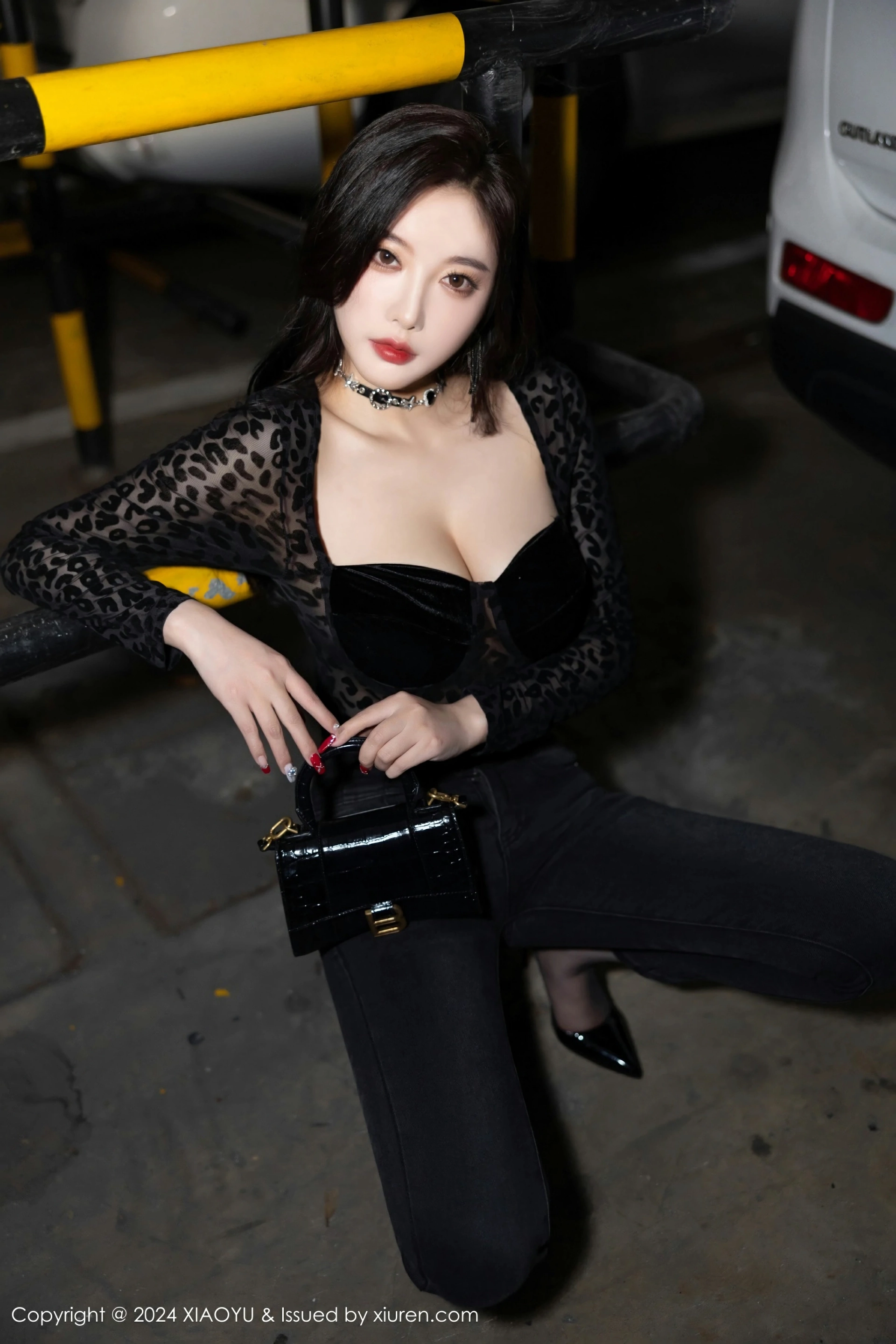 [XIAOYU语画界] 2024.03.08 VOL.1216 杨晨晨Yome 黑色内衣 魅惑黑丝 性感写真 [88+1P] 第 73 张