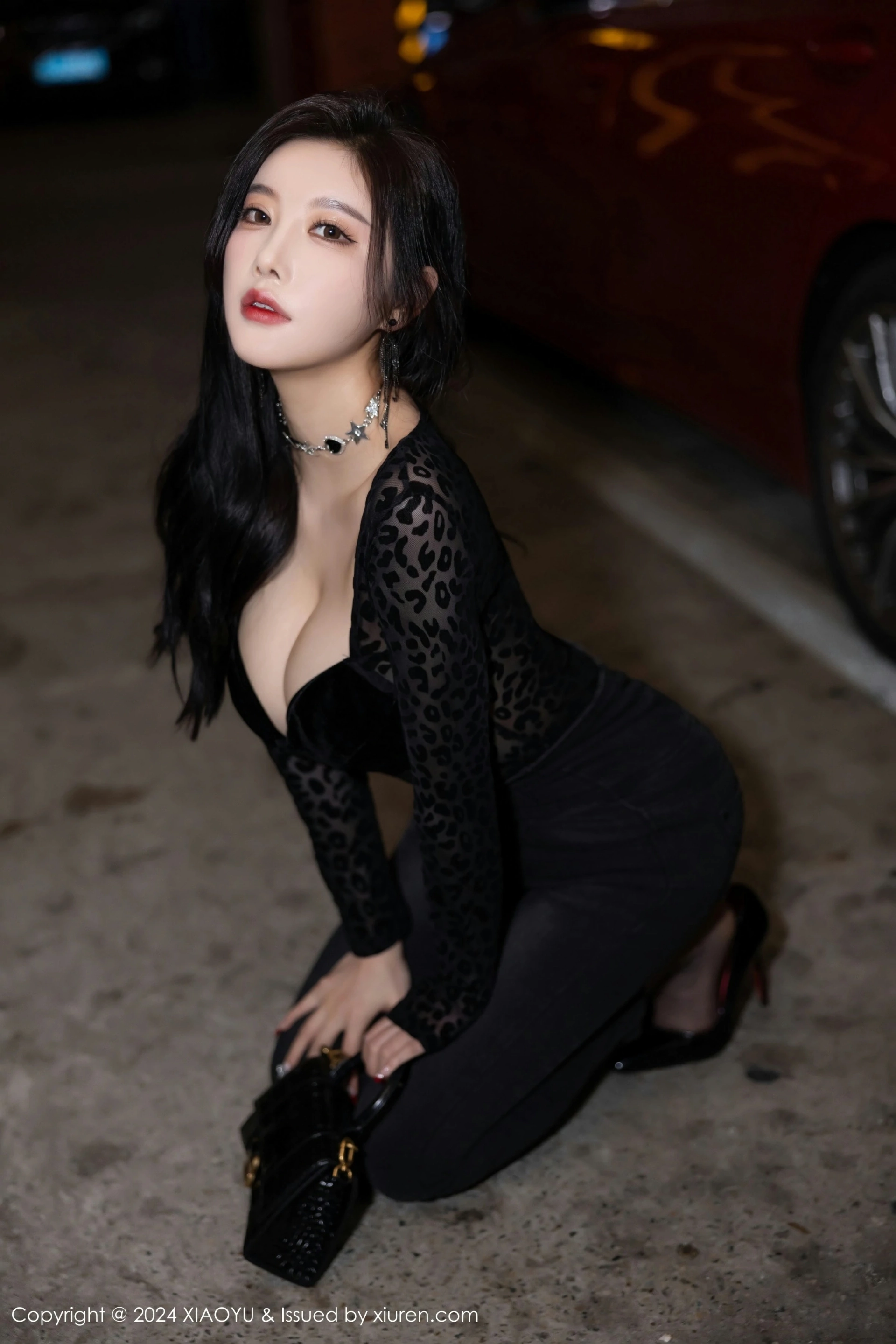 [XIAOYU语画界] 2024.03.08 VOL.1216 杨晨晨Yome 黑色内衣 魅惑黑丝 性感写真 [88+1P] 第 78 张