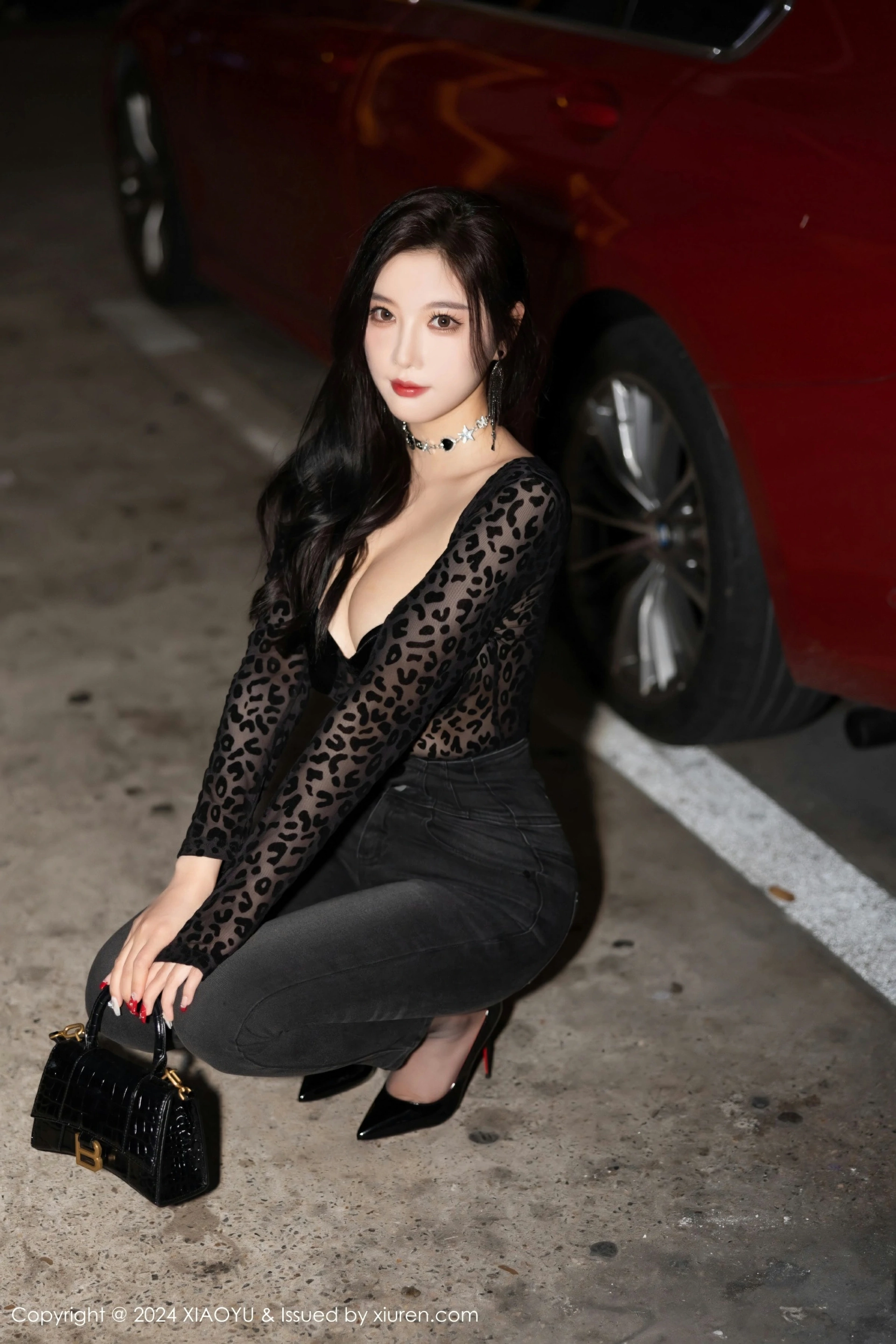 [XIAOYU语画界] 2024.03.08 VOL.1216 杨晨晨Yome 黑色内衣 魅惑黑丝 性感写真 [88+1P] 第 84 张