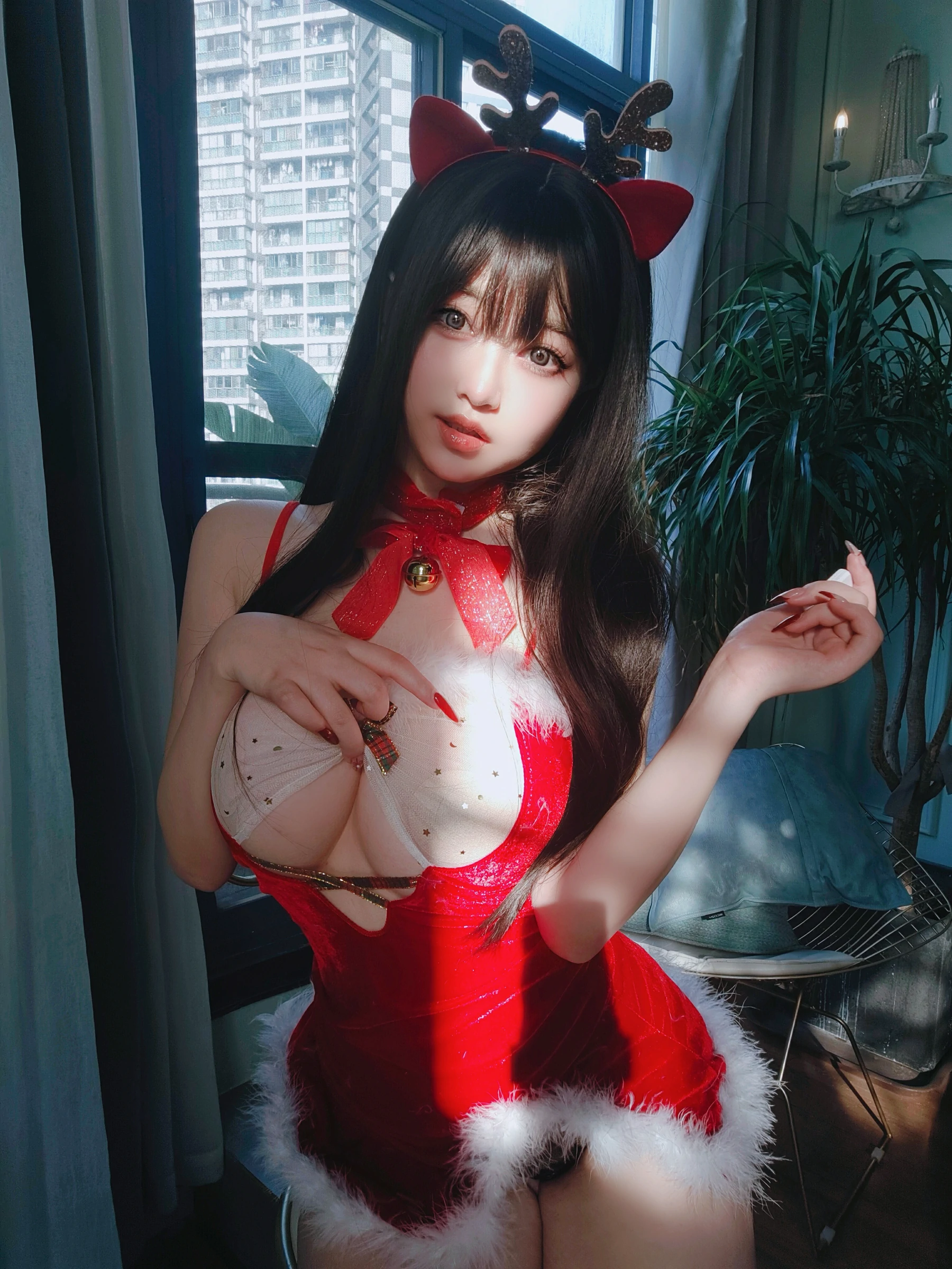 [COSPLAY]女主K – 圣诞麋鹿 封面