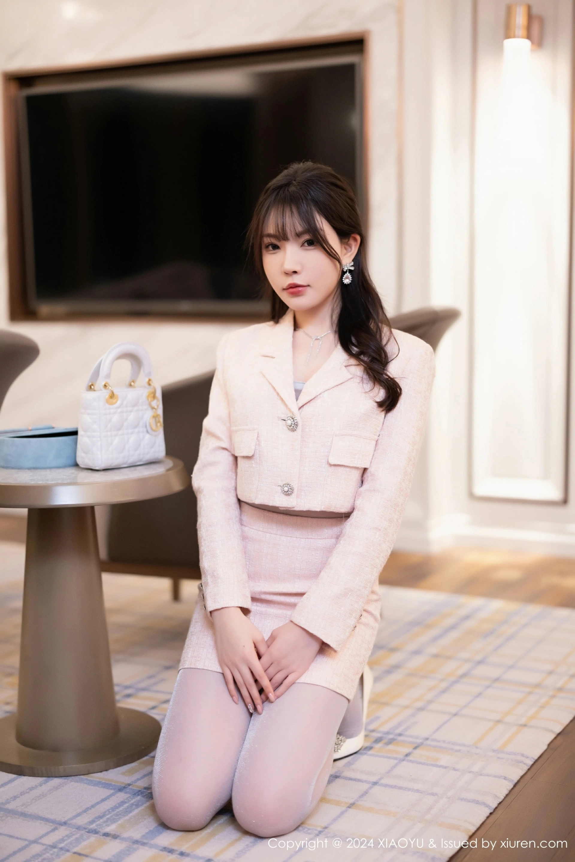 [XIAOYU语画界] 2024.04.17 VOL.1236 徐莉芝Booty 性感浅粉色连衣短裙 哈尔滨旅拍写真 [82+1P] 第 75 张