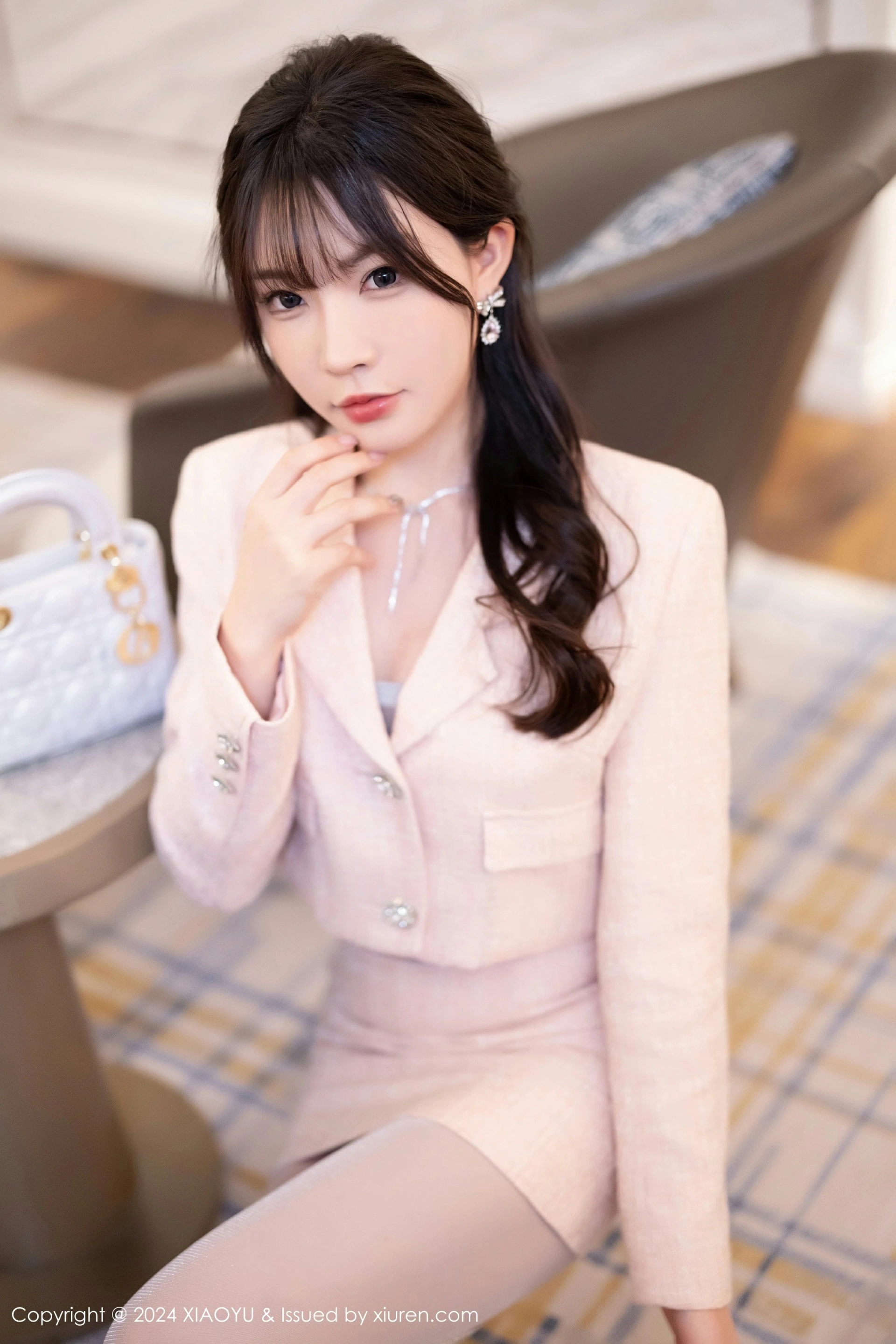 [XIAOYU语画界] 2024.04.17 VOL.1236 徐莉芝Booty 性感浅粉色连衣短裙 哈尔滨旅拍写真 [82+1P] 第 79 张
