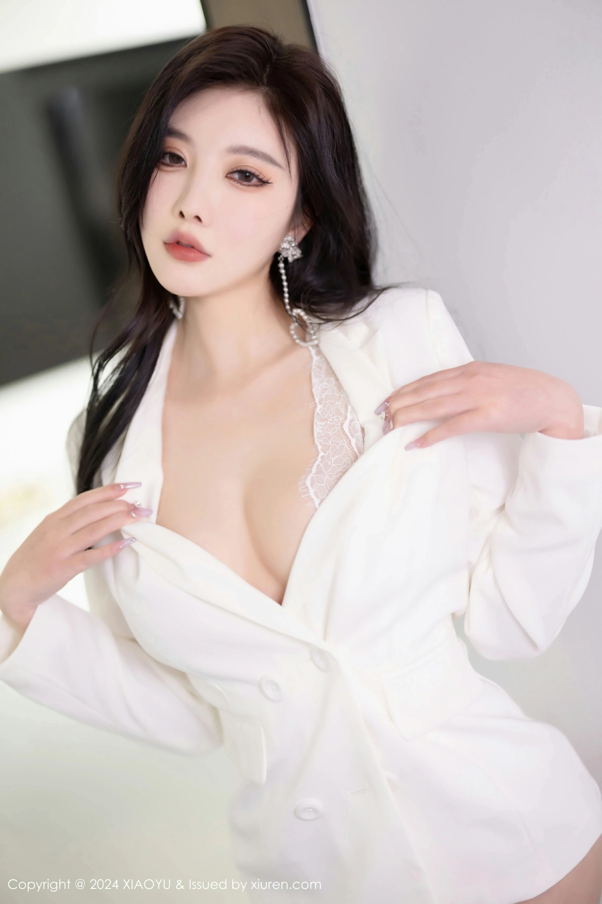 [XIAOYU语画界] 2024.04.26 VOL.1238 杨晨晨Yome 性感白色情趣内衣 哈尔滨旅拍写真 [81+1P] 第 74 张