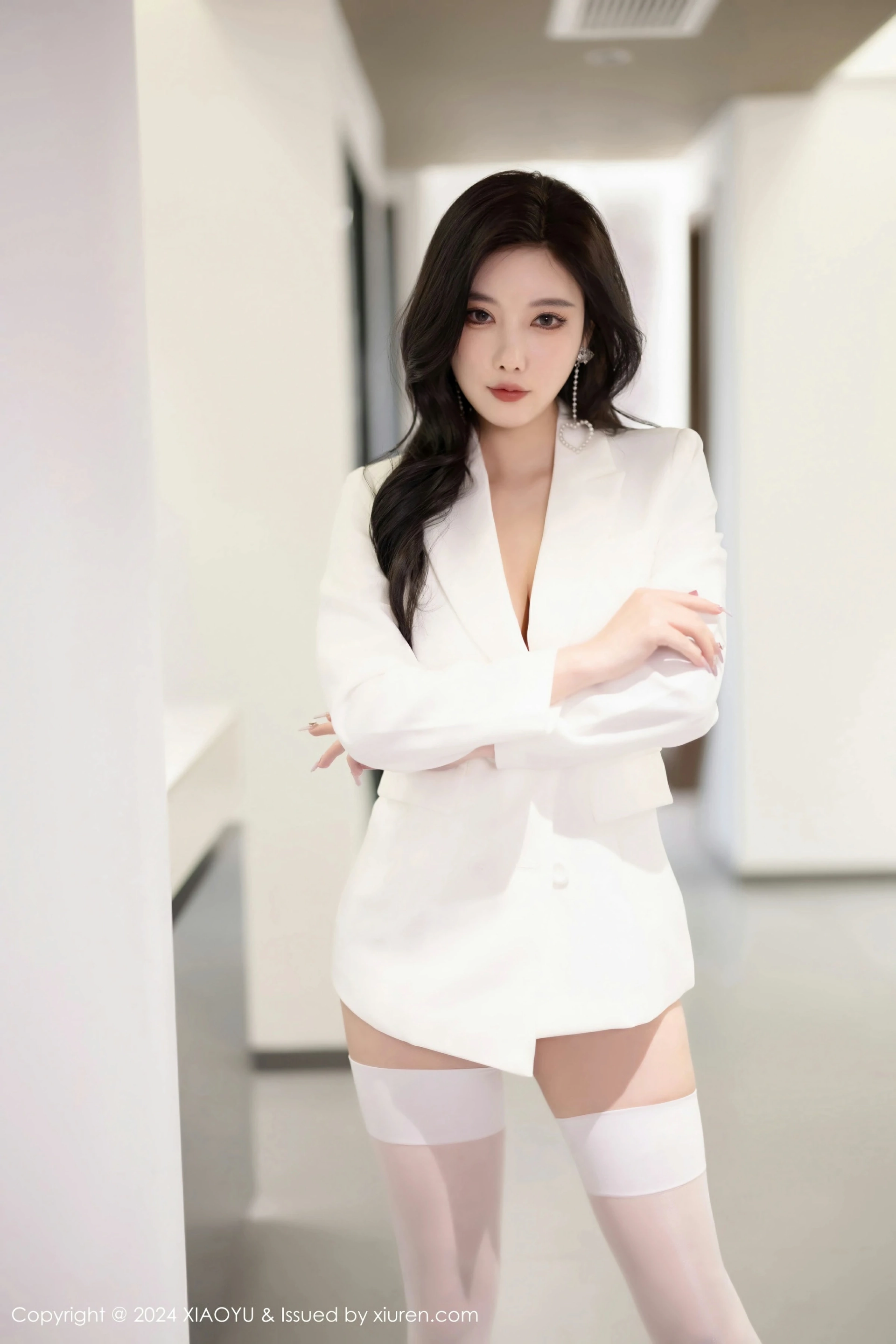 [XIAOYU语画界] 2024.04.26 VOL.1238 杨晨晨Yome 性感白色情趣内衣 哈尔滨旅拍写真 [81+1P] 第 79 张