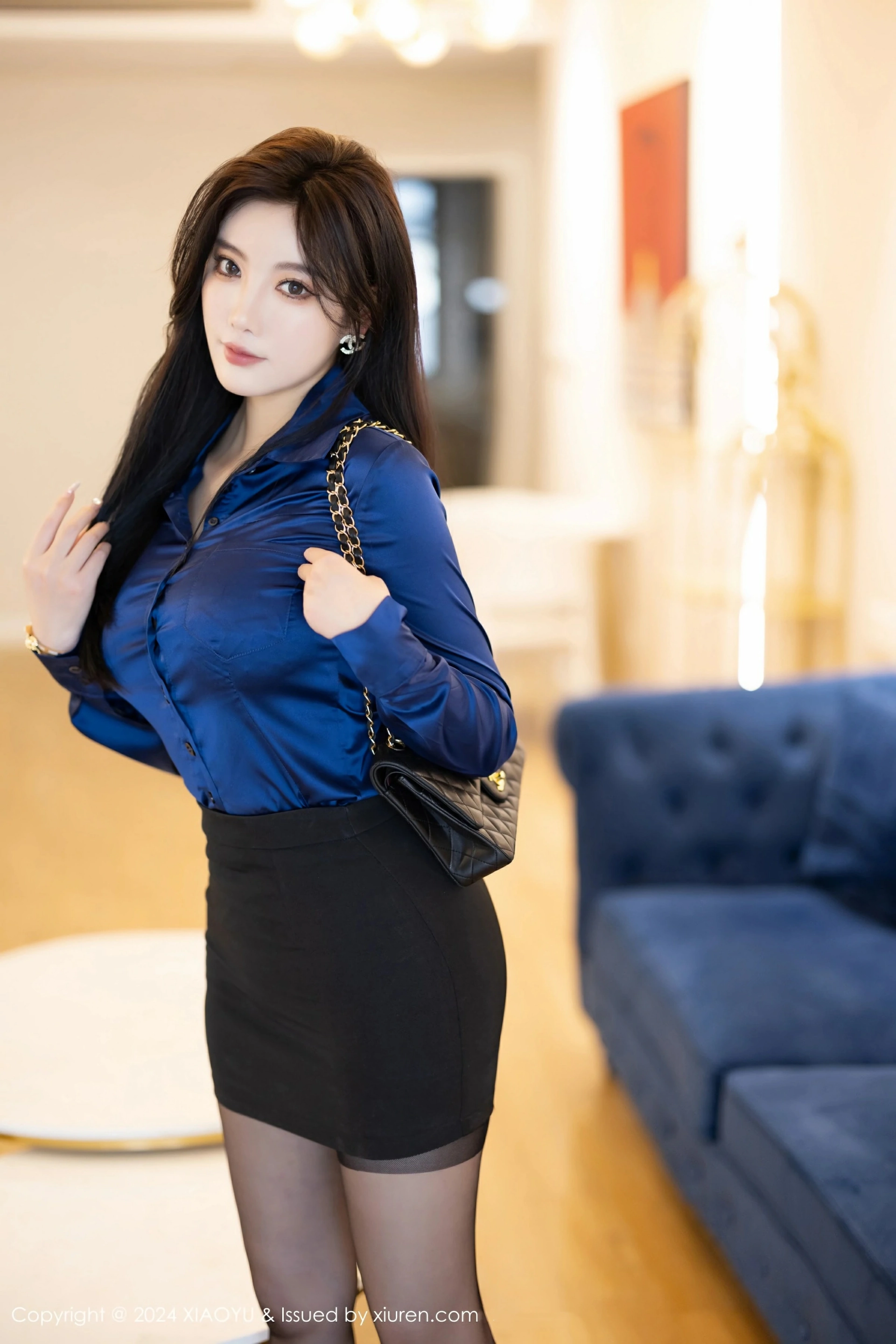 [XIAOYU语画界] 2024.05.10 VOL.1240 杨晨晨Yome 性感蓝色OL服饰 哈尔滨旅拍写真 [82+1P] 第 73 张