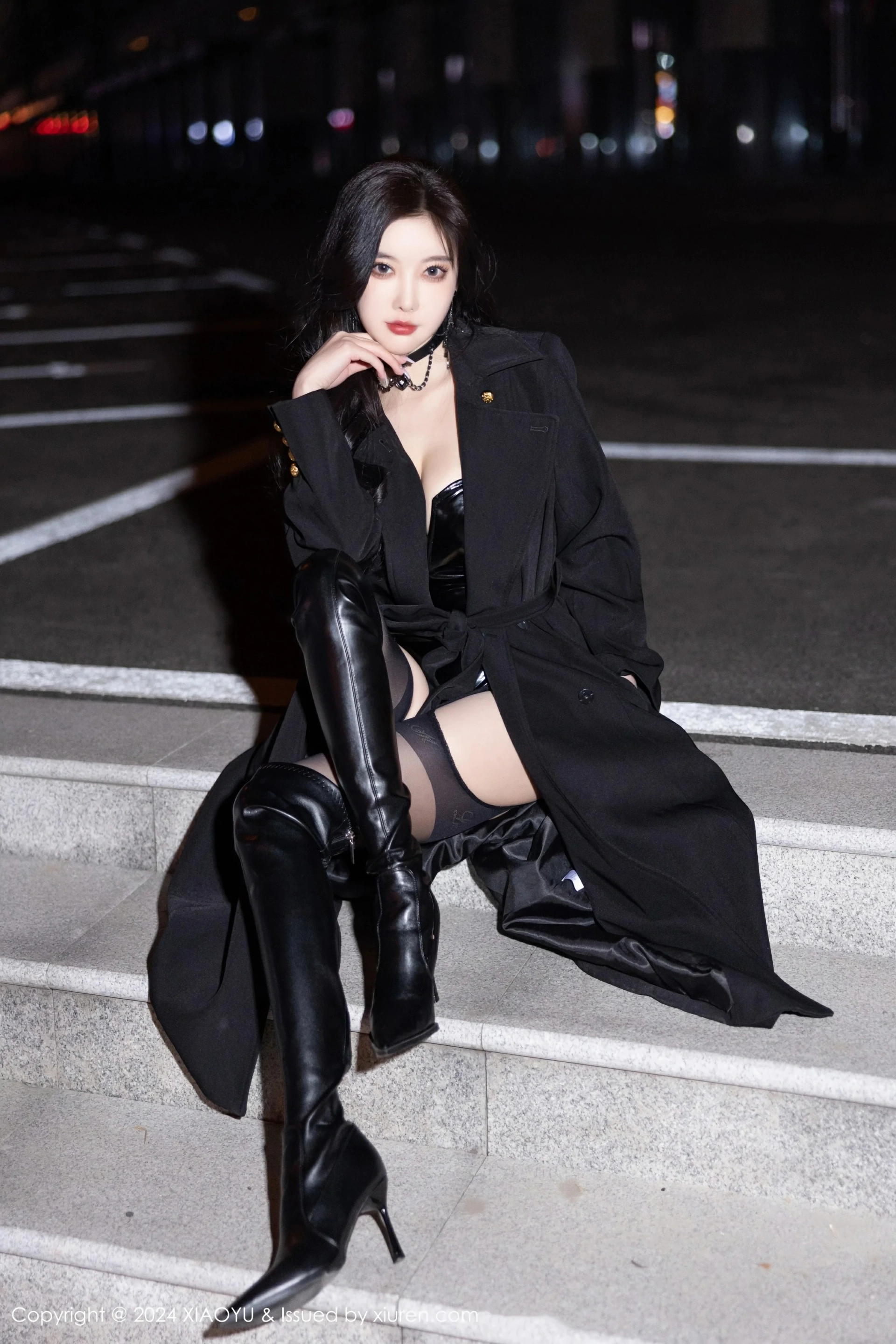 [XIAOYU语画界] 2024.05.24 VOL.1241 杨晨晨Yome 性感黑色皮质内衣 哈尔滨旅拍写真 [85+1P] 第 60 张