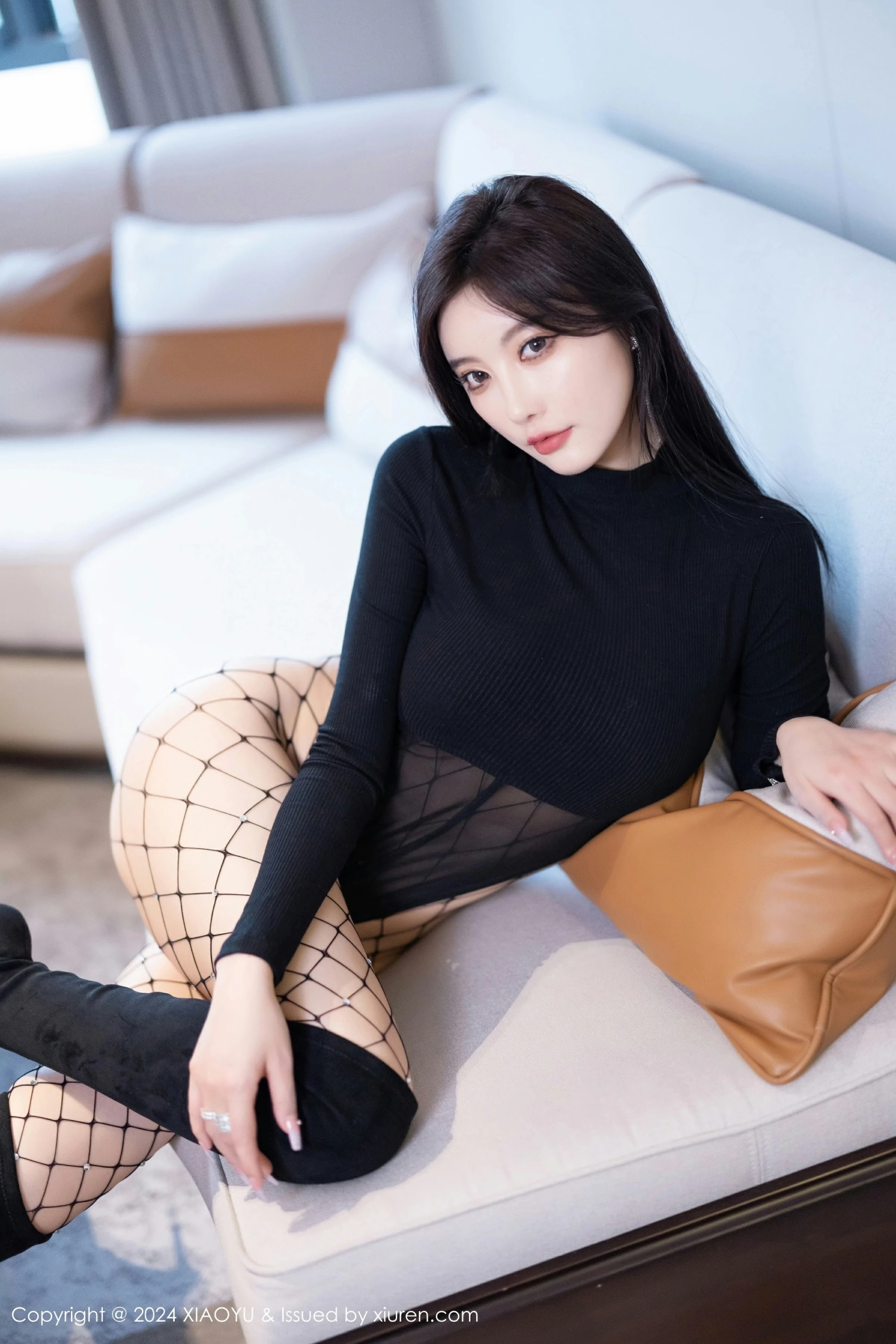 [XIAOYU语画界] 2024.05.31 VOL.1243 杨晨晨Yome 性感黑色网状服饰 黑色长靴 哈尔滨旅拍写真 [81+1P] 第 20 张
