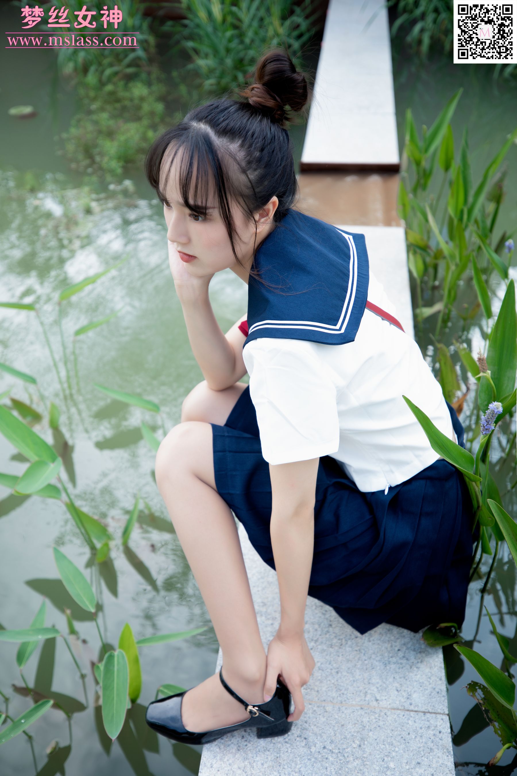 [MSLASS梦丝女神] 玥玥 JK小女神 封面