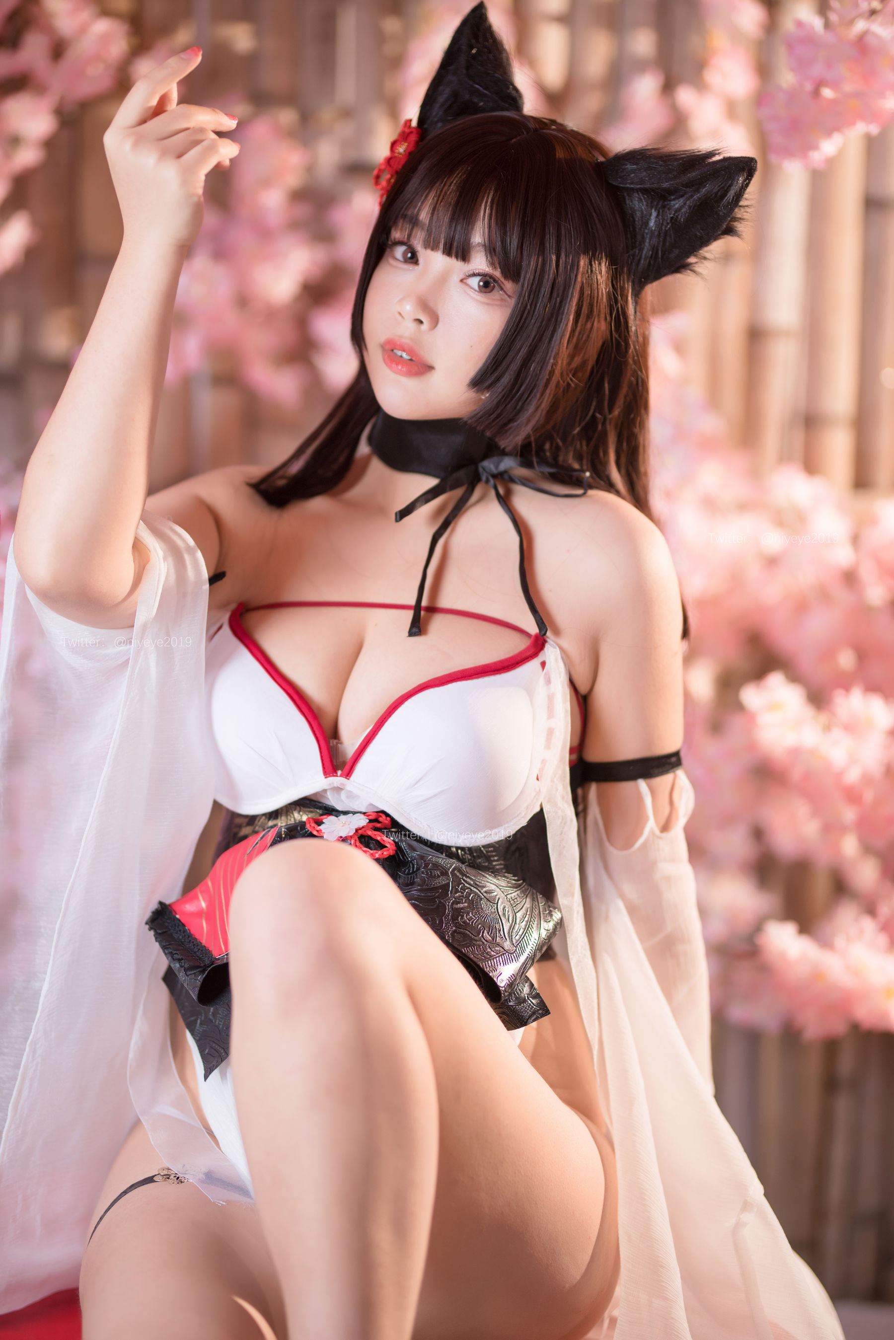 [COSPLAY]萌系小姐姐-白烨 – 湿身天诚泳装 封面