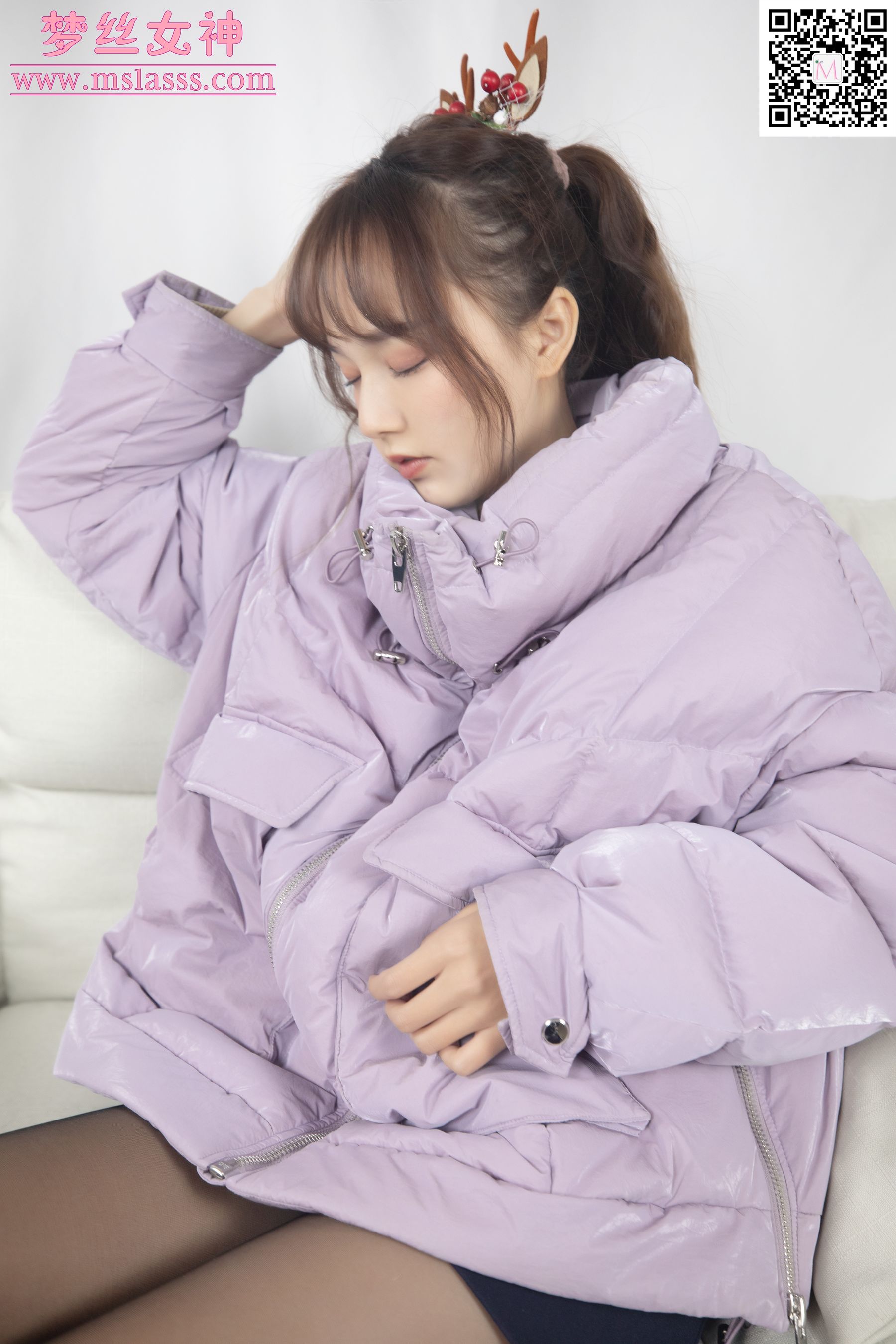 [MSLASS梦丝女神] 玥玥 黑丝迷人 封面