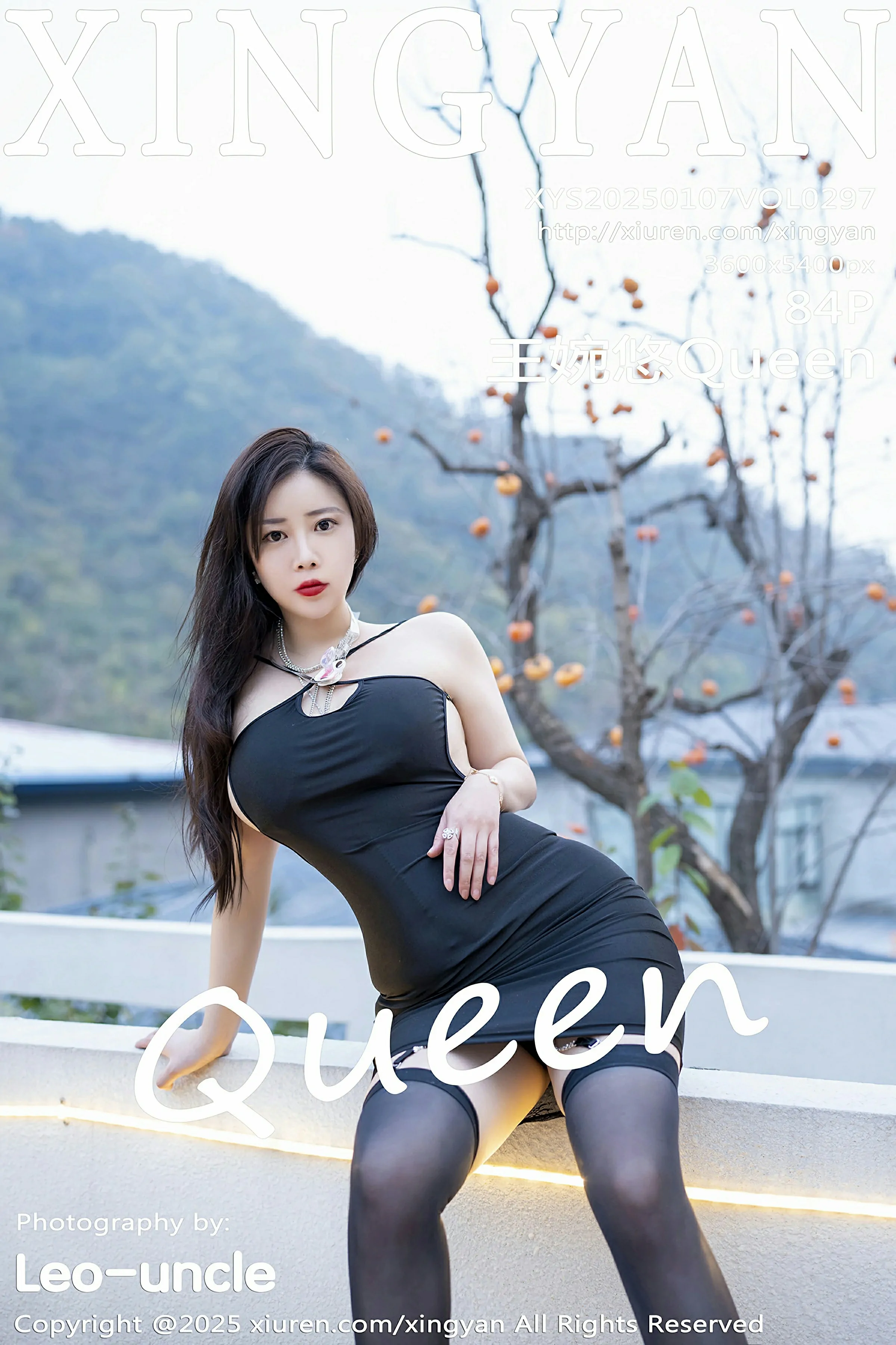 [XINGYAN星颜社] 2025.01.07 VOL.297 王婉悠Queen 黑色连衣短裙 魅惑黑丝 性感写真 [84+1P] 第 2 张