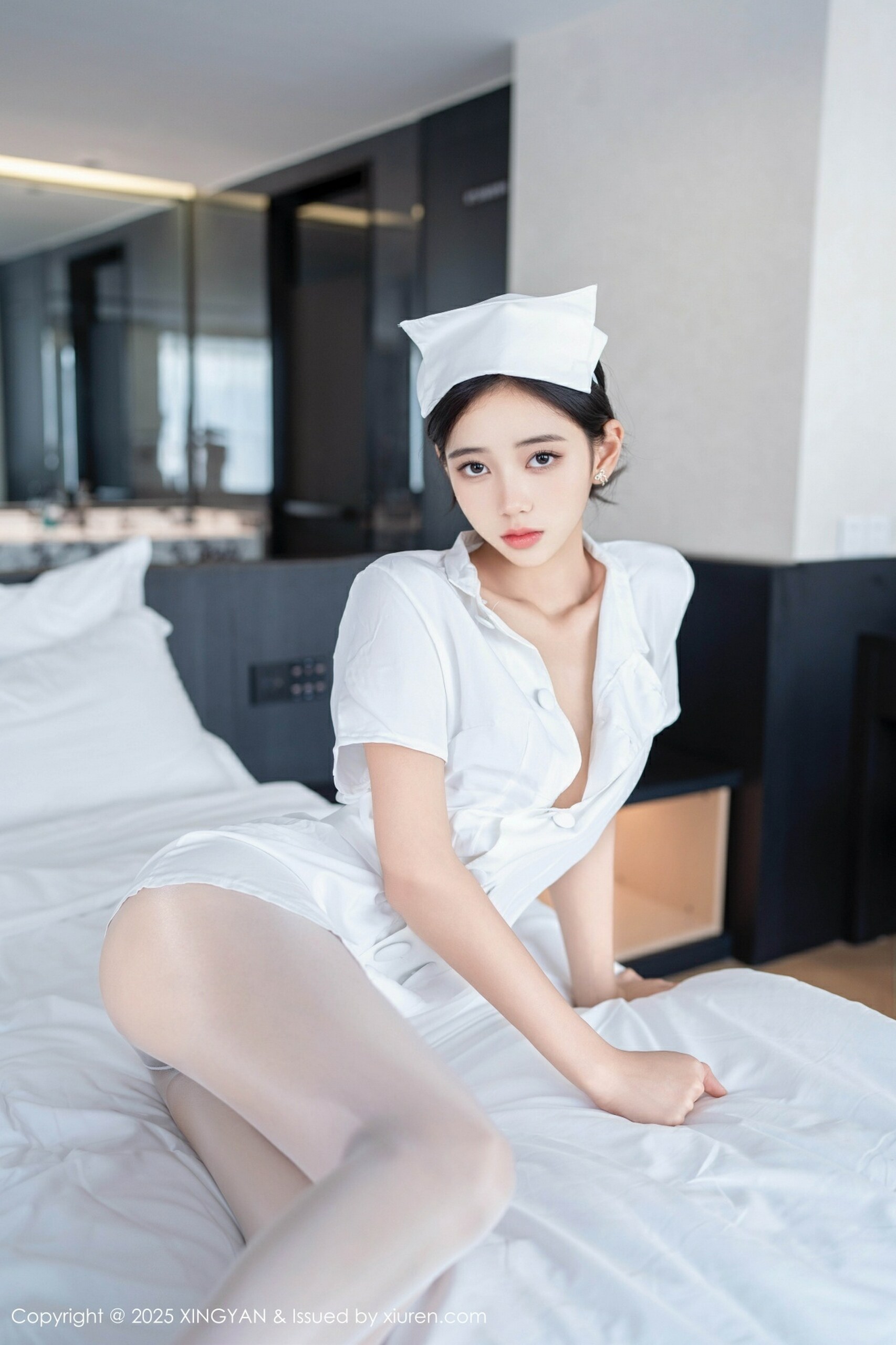 [XINGYAN星颜社] 2025.07.17 VOL.371 时安安 白色护士服 白色丝袜 性感写真 [75+1P] 第 39 张