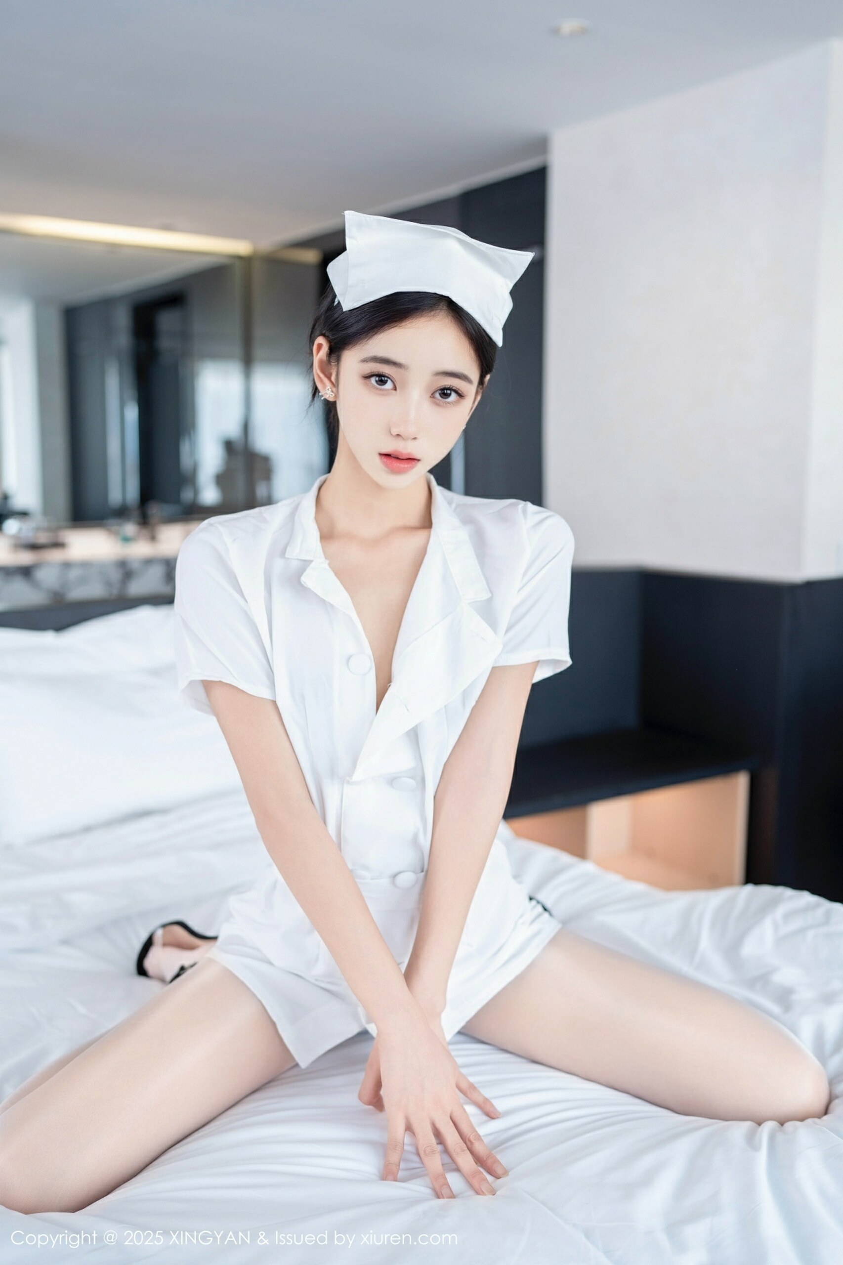 [XINGYAN星颜社] 2025.07.17 VOL.371 时安安 白色护士服 白色丝袜 性感写真 [75+1P] 第 42 张