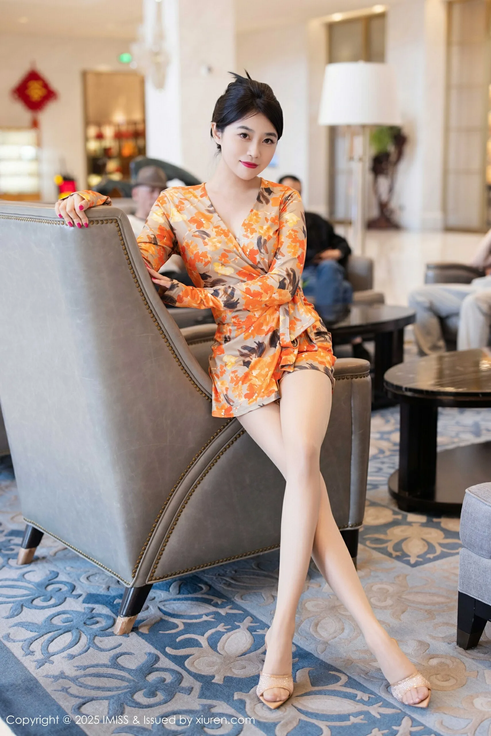 [IMISS爱蜜社] 2025.07.21 VOL.796 许诺Sabrina 连衣短裙 肉色丝袜 性感写真 [98+1P] 第 91 张
