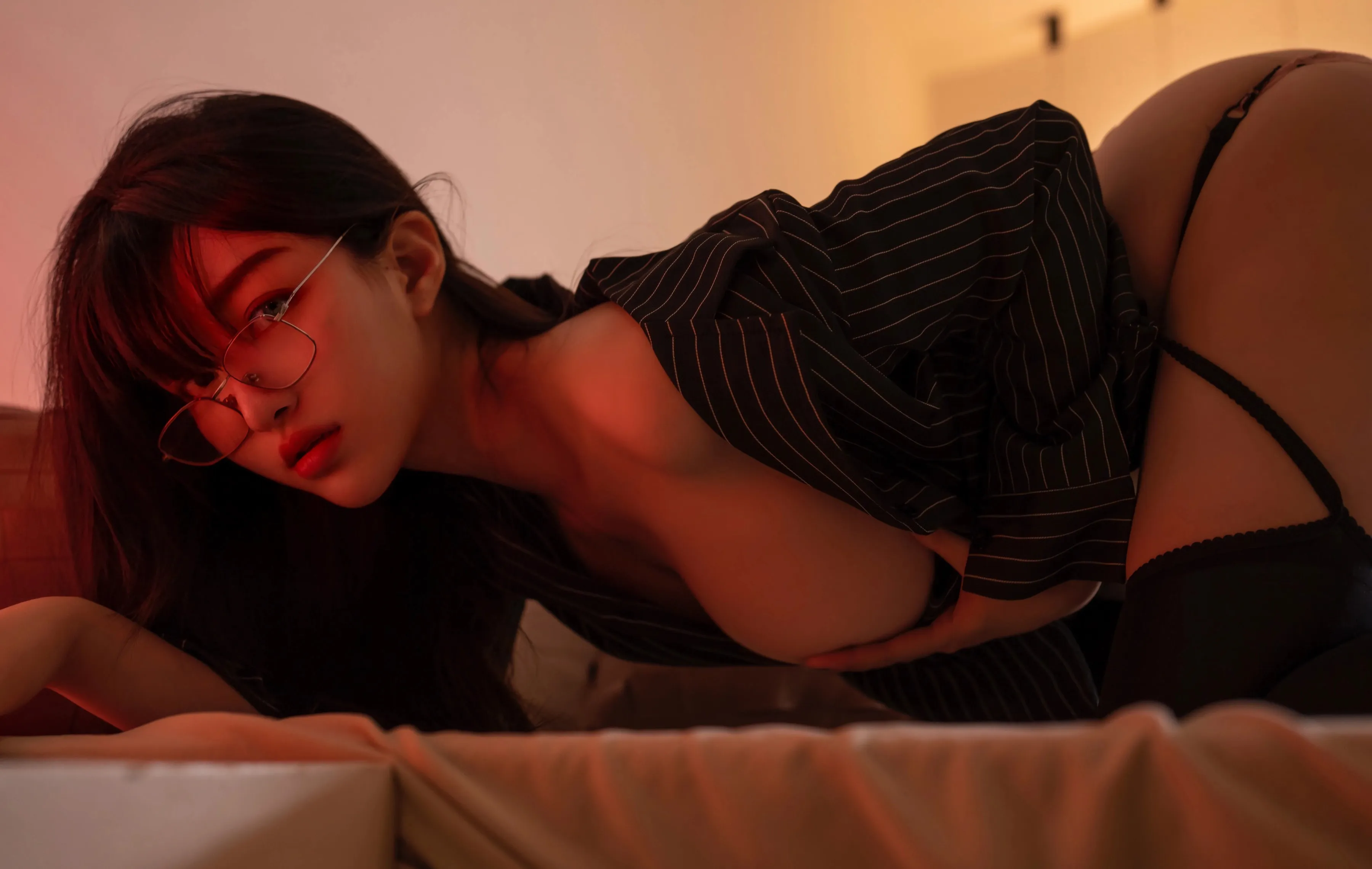 [XINGYAN星颜社] 2025.07.30 VOL.376 白露lulu 黑色衬衫 魅惑黑丝 性感写真 [71+1P] 第 11 张