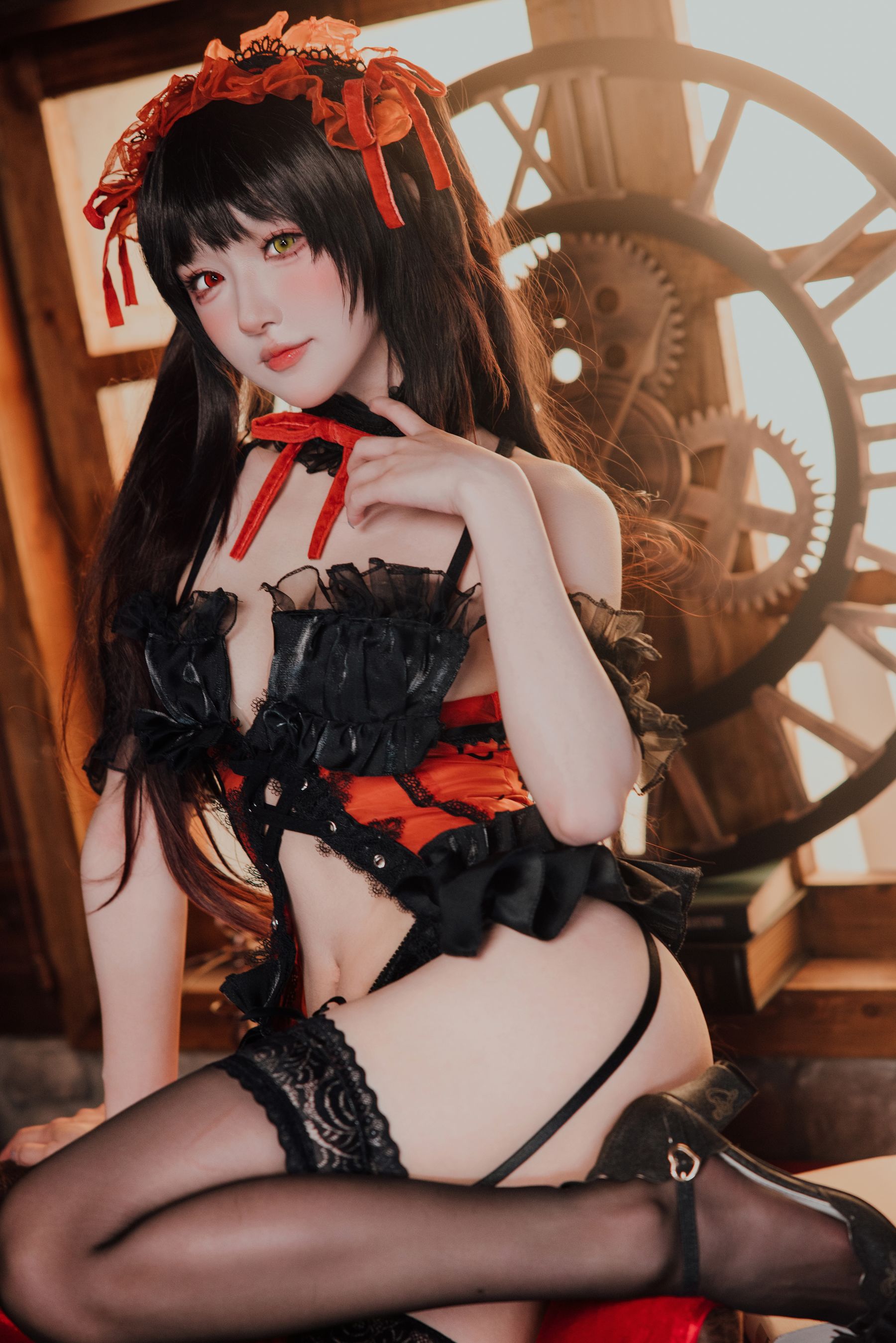 [COSPLAY]阿包也是兔娘 – 时崎狂三 封面
