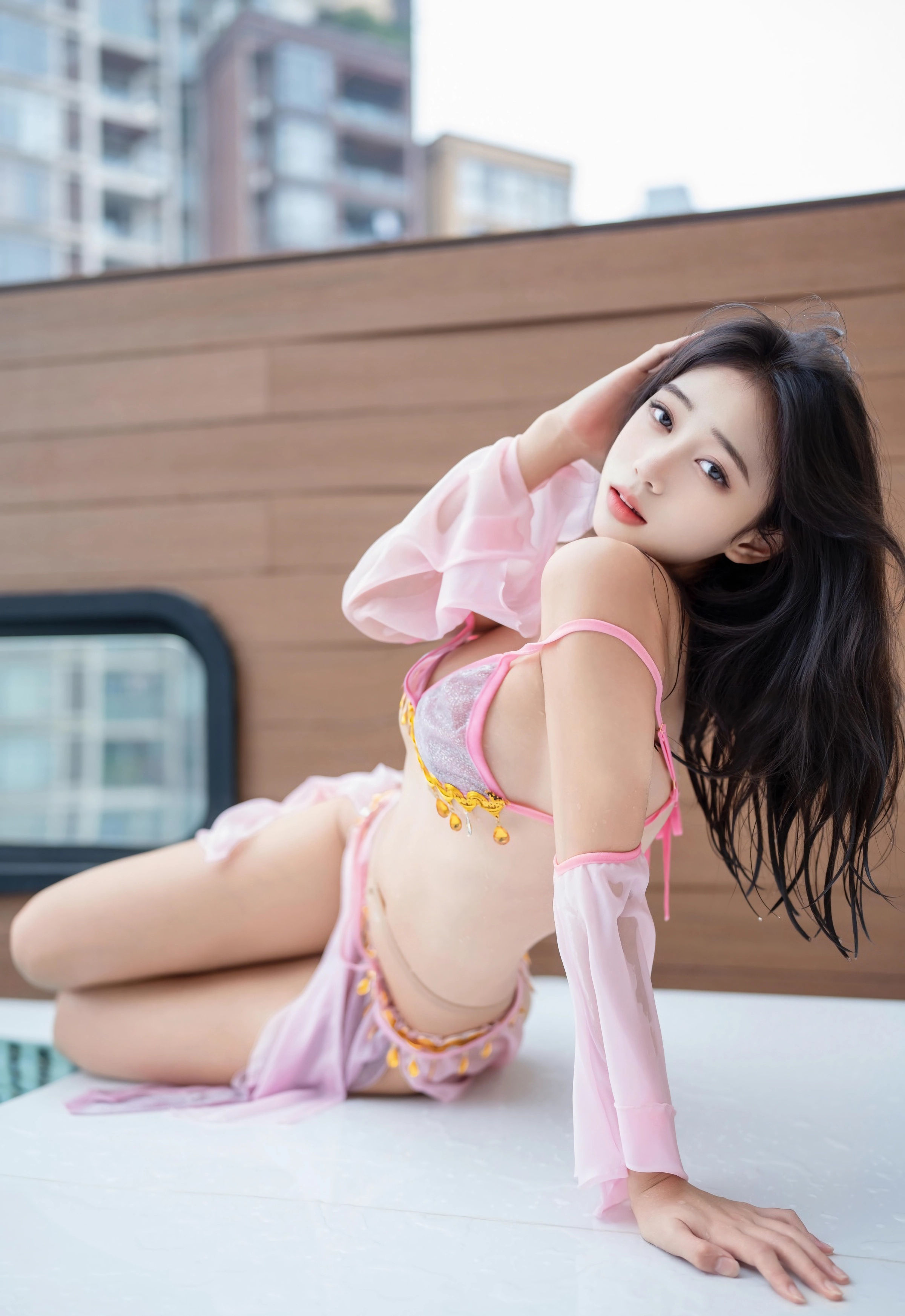 [XINGYAN星颜社] 2025.11.20 VOL.430 时安安 紫色泳衣 肉色丝袜 性感写真 [81+1P] 第 12 张