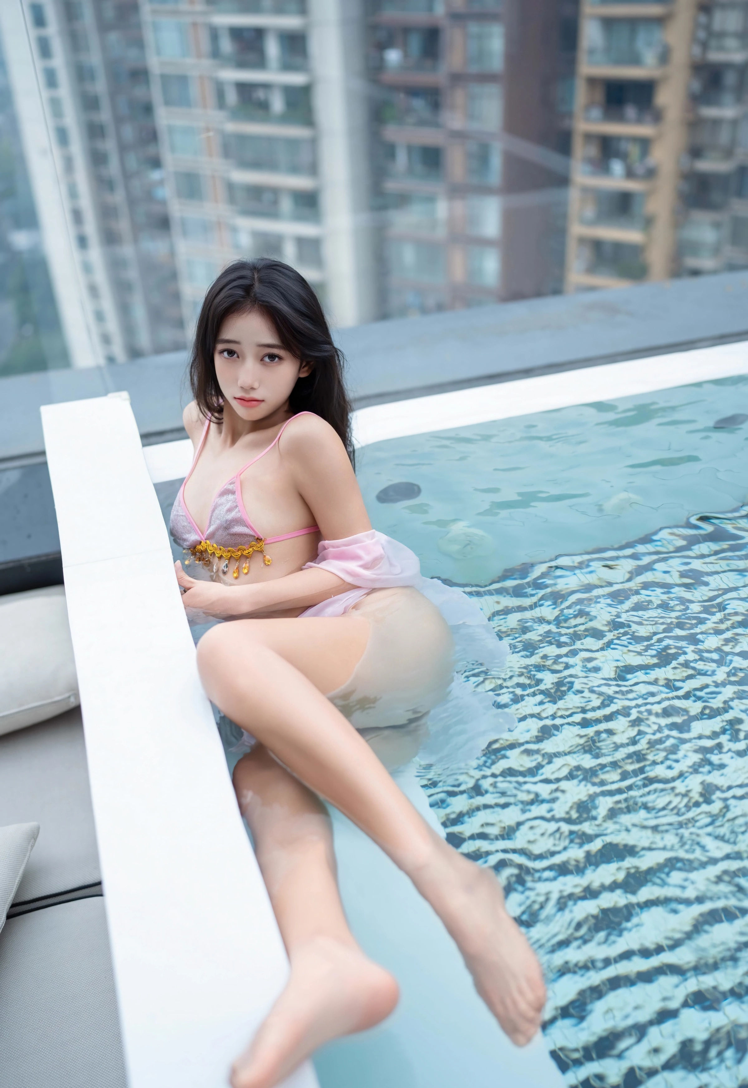 [XINGYAN星颜社] 2025.11.20 VOL.430 时安安 紫色泳衣 肉色丝袜 性感写真 [81+1P] 第 25 张