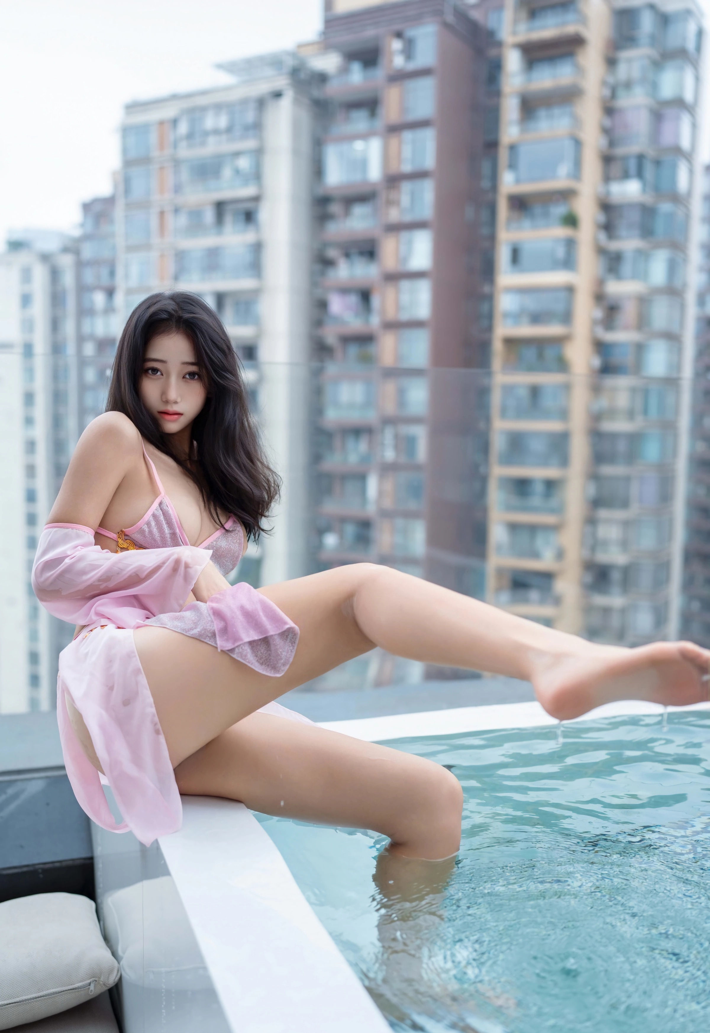 [XINGYAN星颜社] 2025.11.20 VOL.430 时安安 紫色泳衣 肉色丝袜 性感写真 [81+1P] 第 32 张