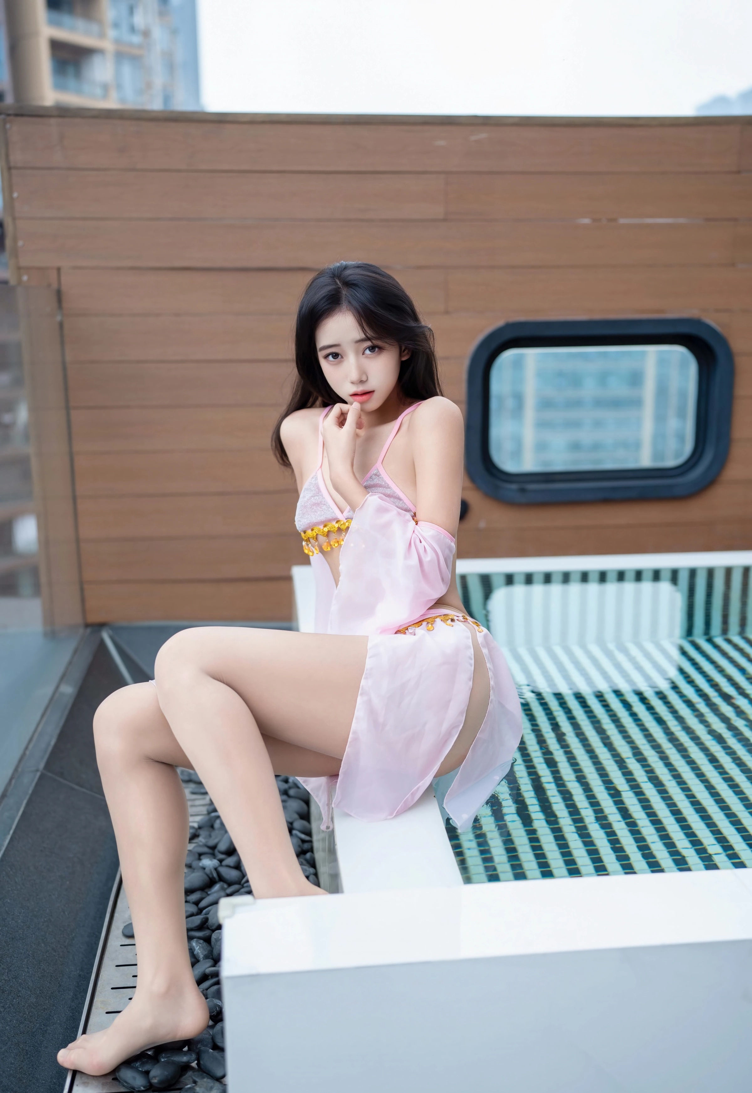 [XINGYAN星颜社] 2025.11.20 VOL.430 时安安 紫色泳衣 肉色丝袜 性感写真 [81+1P] 第 42 张
