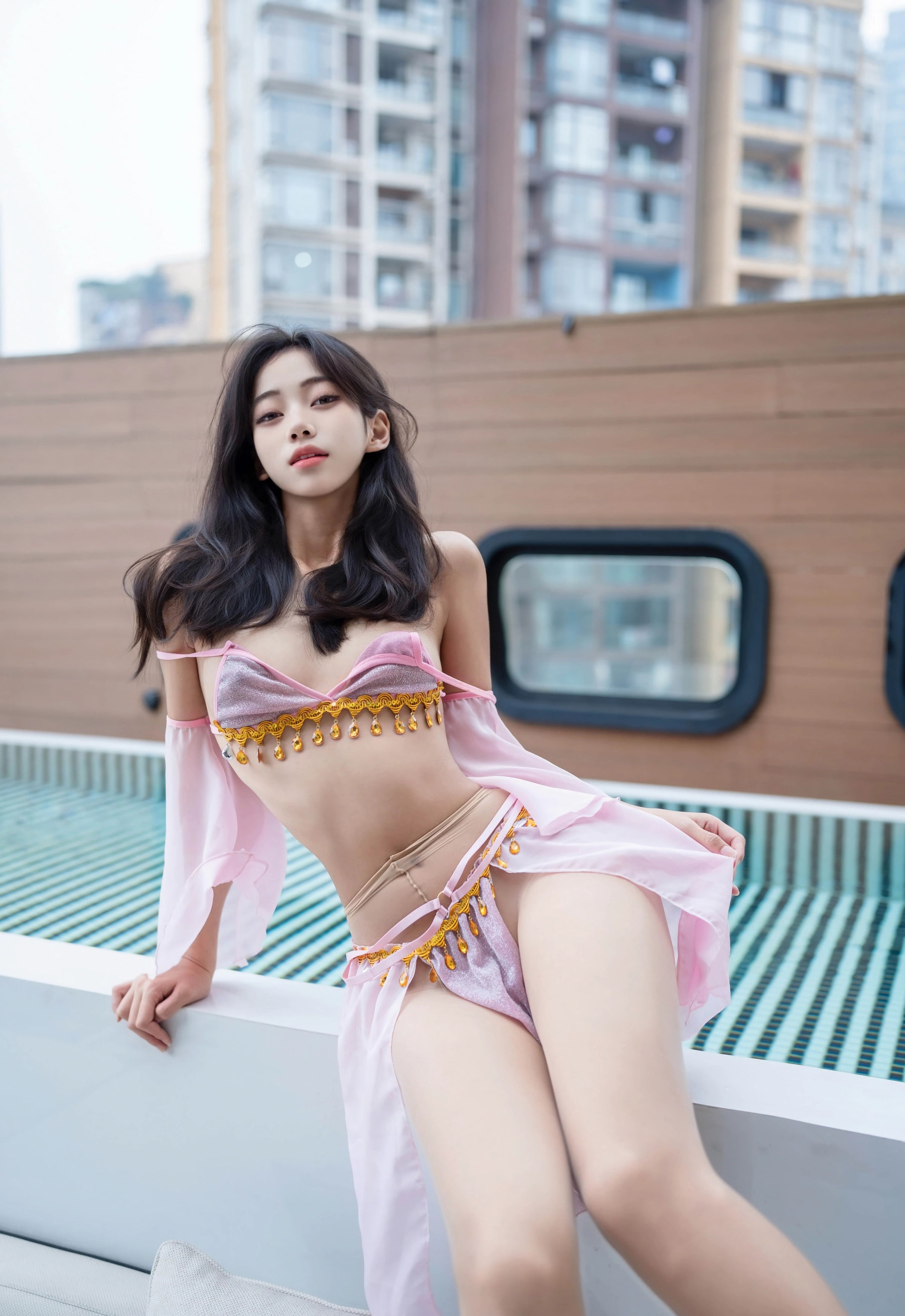 [XINGYAN星颜社] 2025.11.20 VOL.430 时安安 紫色泳衣 肉色丝袜 性感写真 [81+1P] 第 54 张