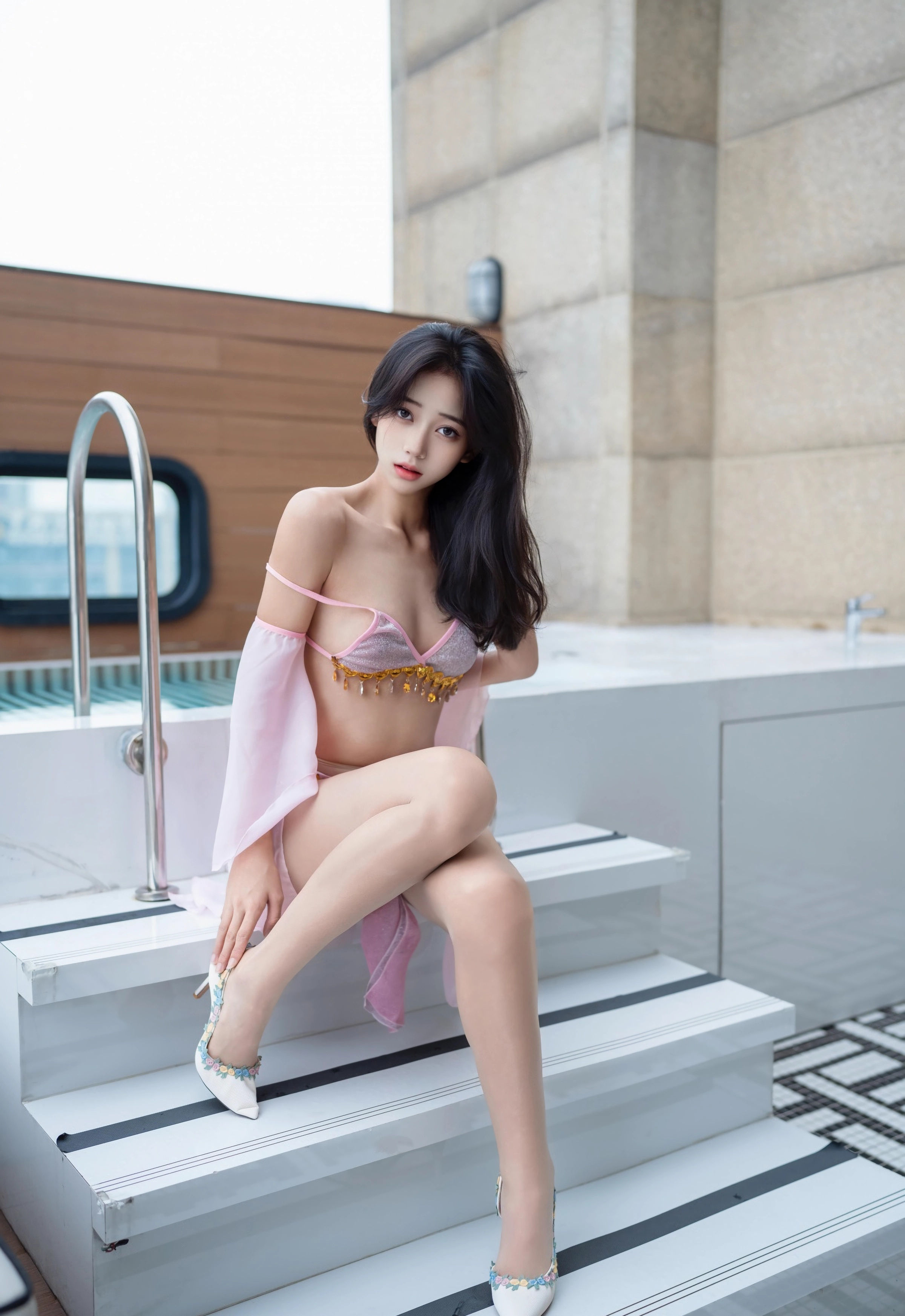 [XINGYAN星颜社] 2025.11.20 VOL.430 时安安 紫色泳衣 肉色丝袜 性感写真 [81+1P] 第 64 张