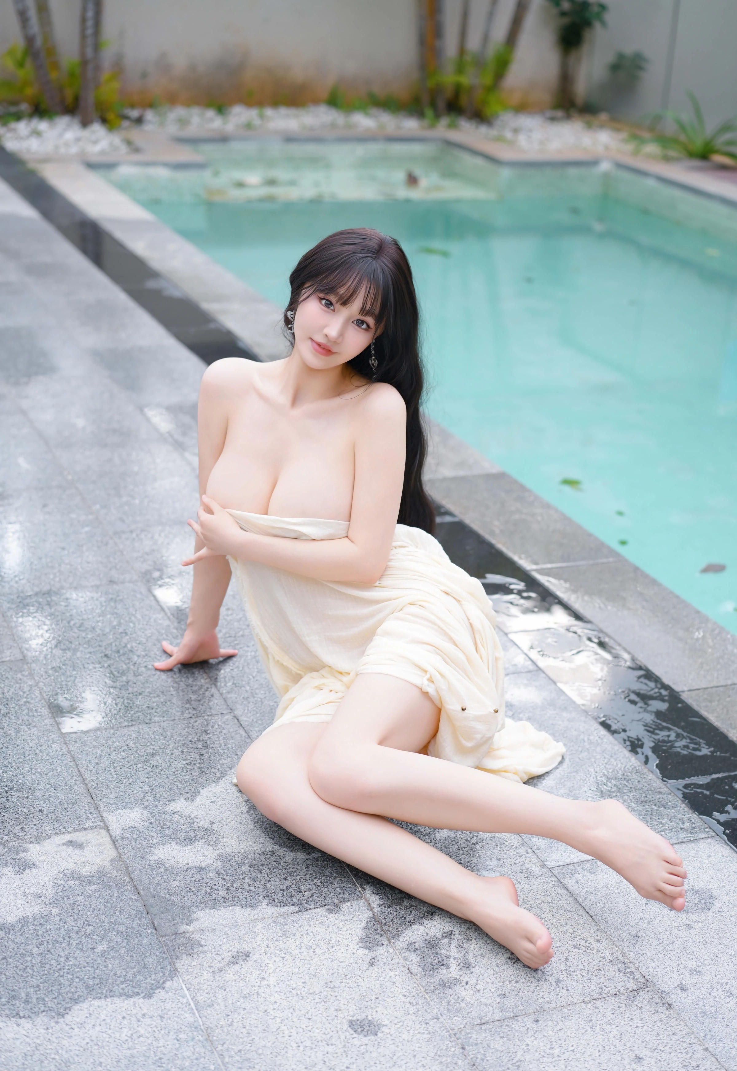 [YOUMI尤蜜荟] 2025.11.28 VOL.1185 心上可Flora 性感浅色浴袍 新加坡旅拍写真 [85+1P] 第 8 张