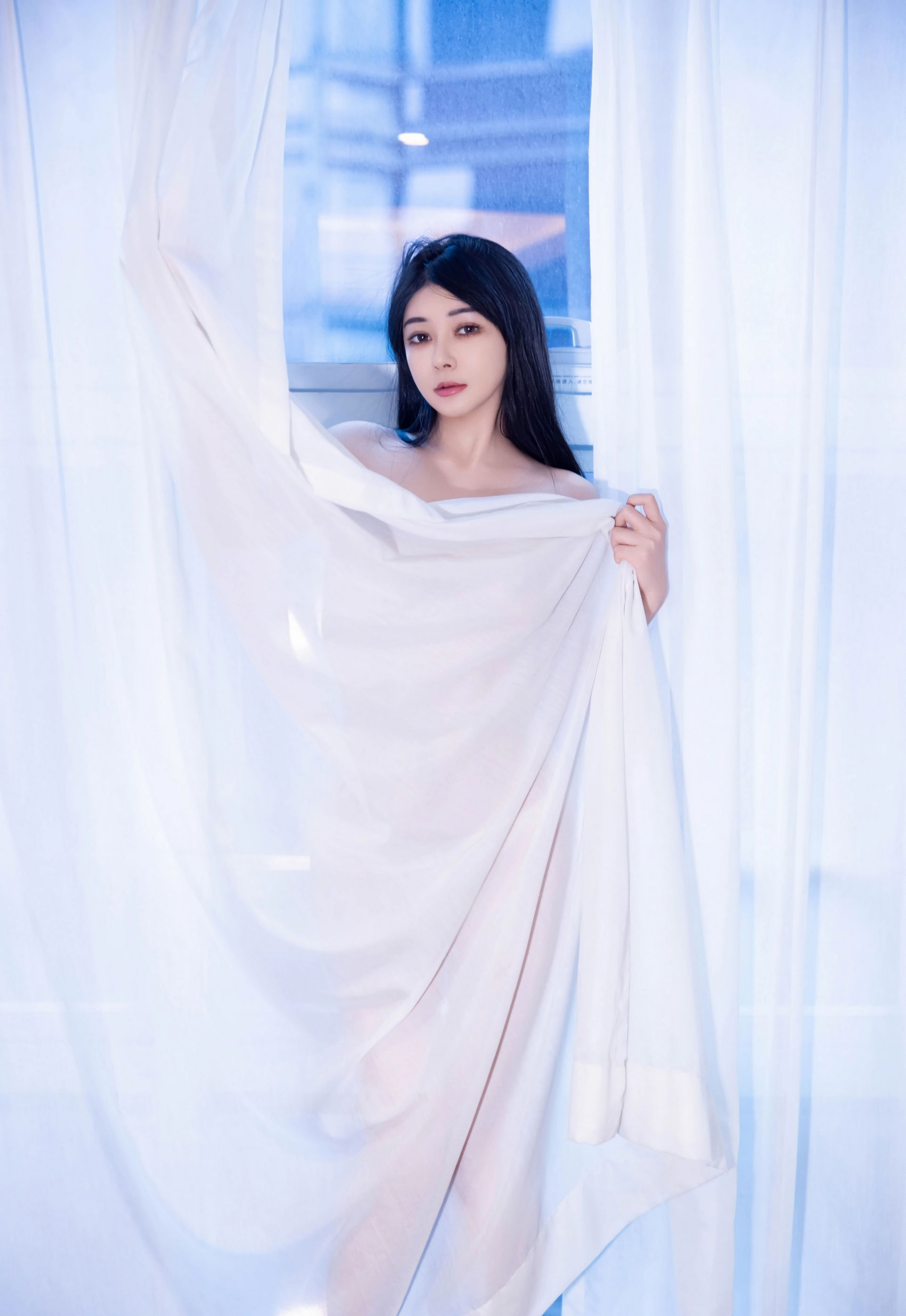 [HuaYang花漾写真] 2025.12.29 VOL.653 凯竹法师～ 白色连衣裙 肉色丝袜 性感写真 [51+1P] 第 13 张