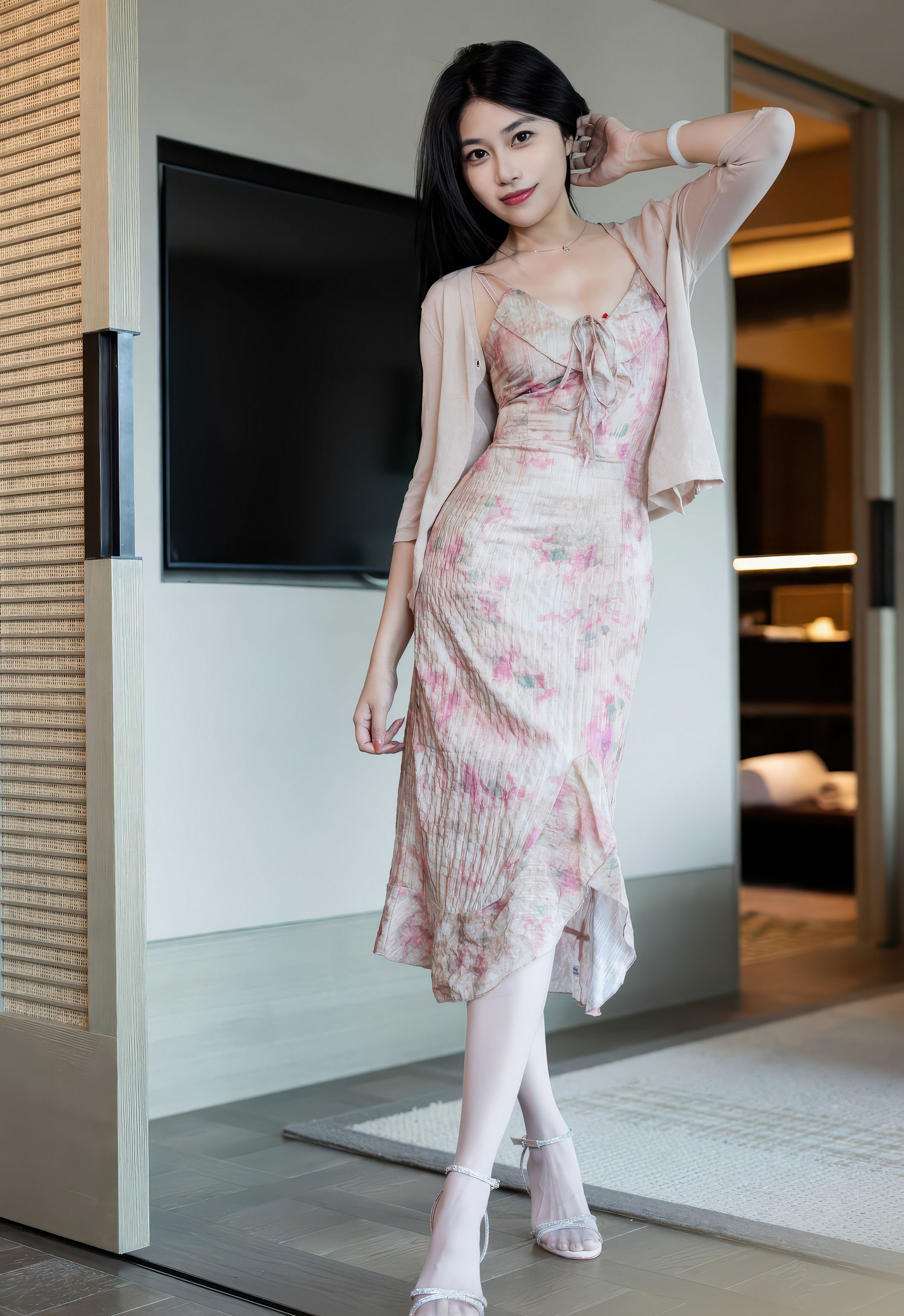 [IMISS爱蜜社] 2026.01.04 VOL.804 许诺Sabrina 诱人白色丝袜 性感写真 [55+1P] 第 50 张