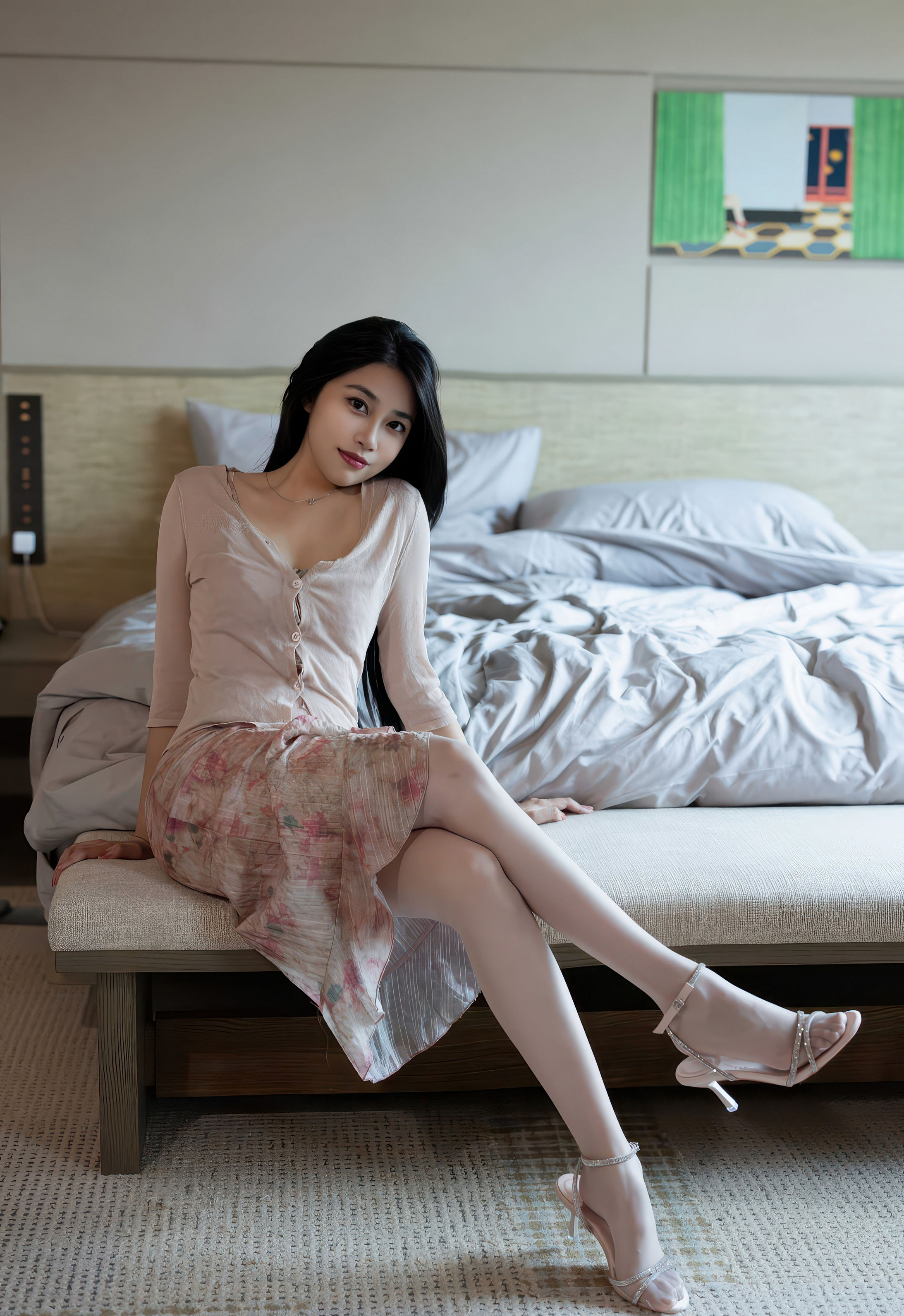 [IMISS爱蜜社] 2026.01.04 VOL.804 许诺Sabrina 诱人白色丝袜 性感写真 [55+1P] 第 51 张