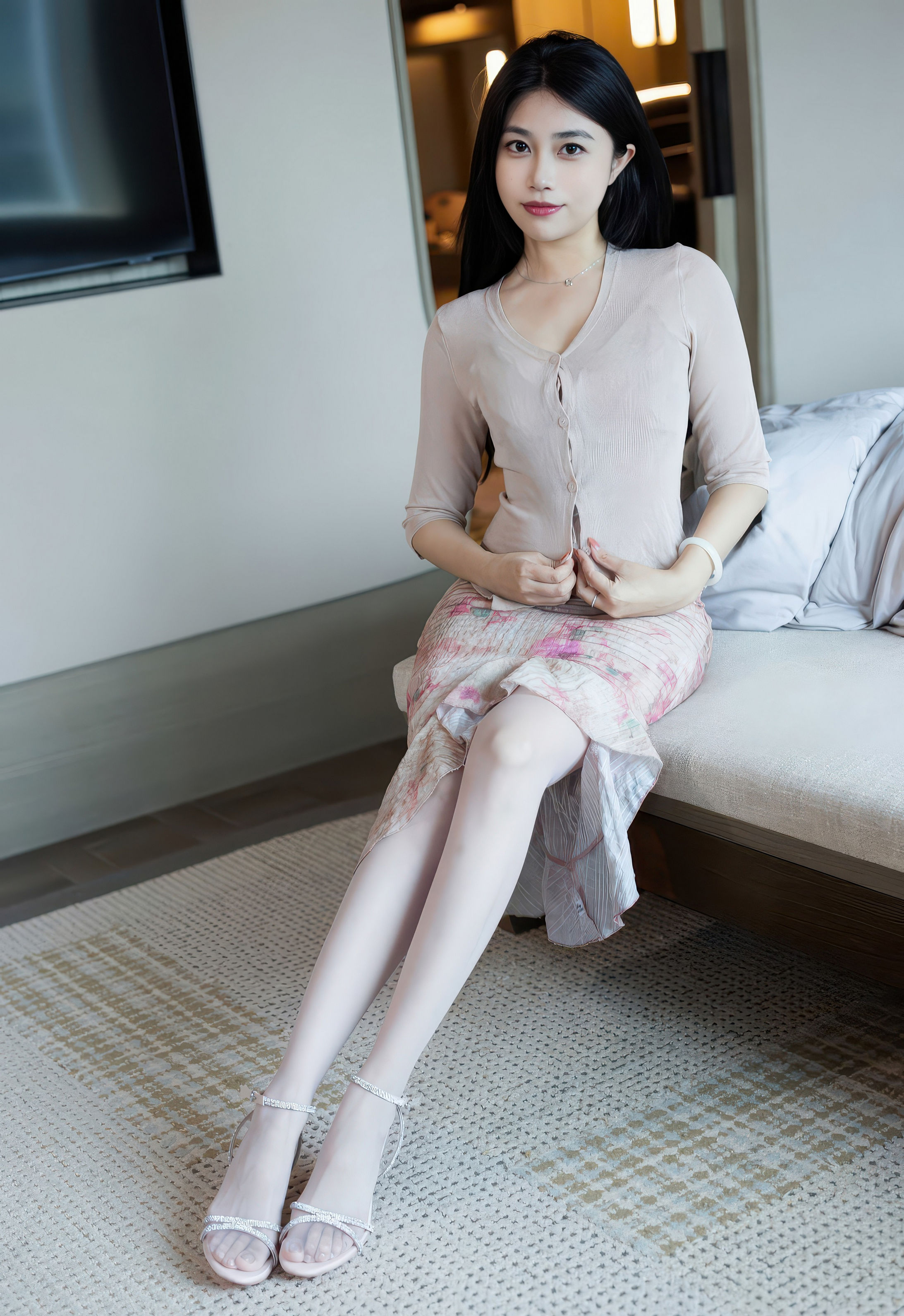 [IMISS爱蜜社] 2026.01.04 VOL.804 许诺Sabrina 诱人白色丝袜 性感写真 [55+1P] 第 55 张