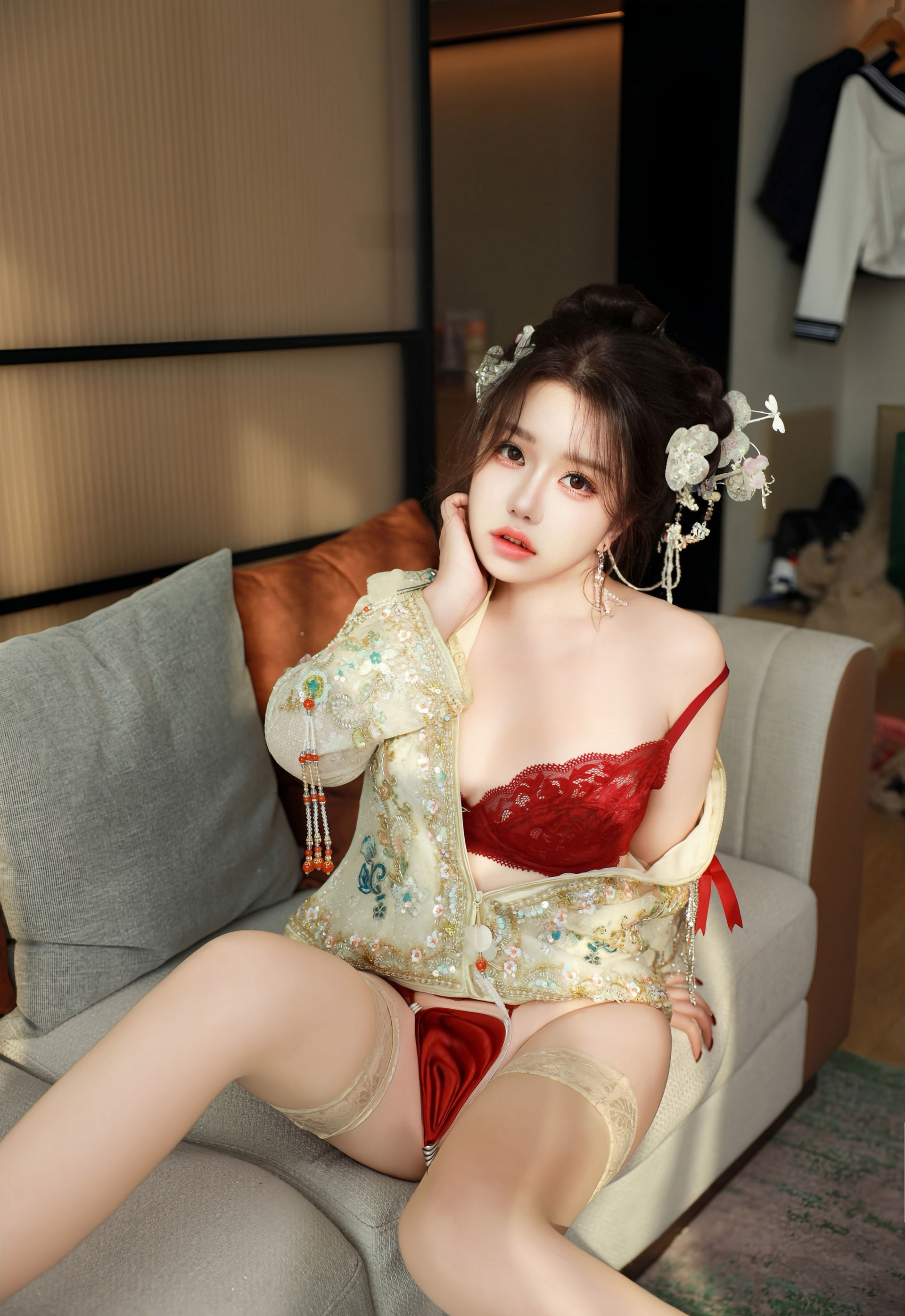 [XiuRen秀人网] 2026.01.12 No.11220 小薯条nienie 性感秀禾 肉色丝袜 大连旅拍写真 [56+1P] 第 12 张