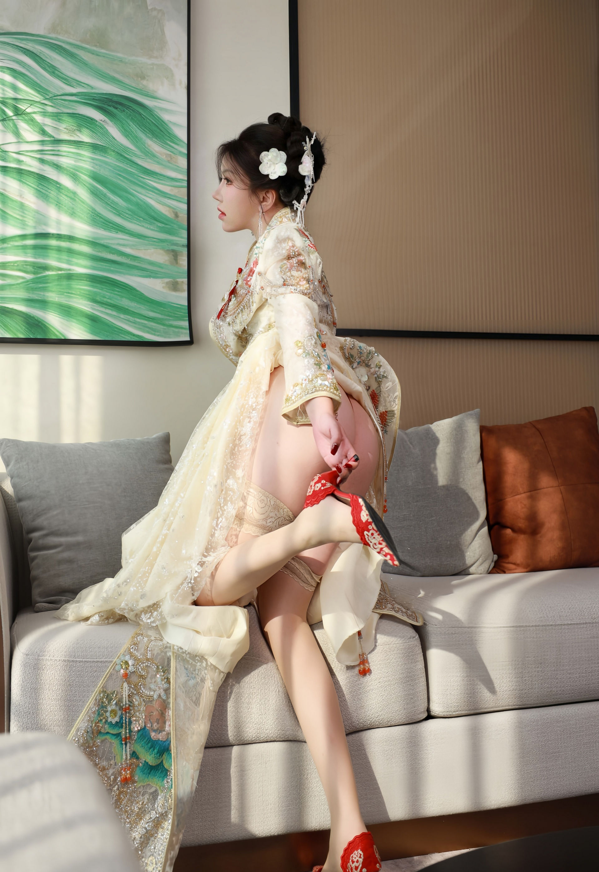 [XiuRen秀人网] 2026.01.12 No.11220 小薯条nienie 性感秀禾 肉色丝袜 大连旅拍写真 [56+1P] 第 41 张