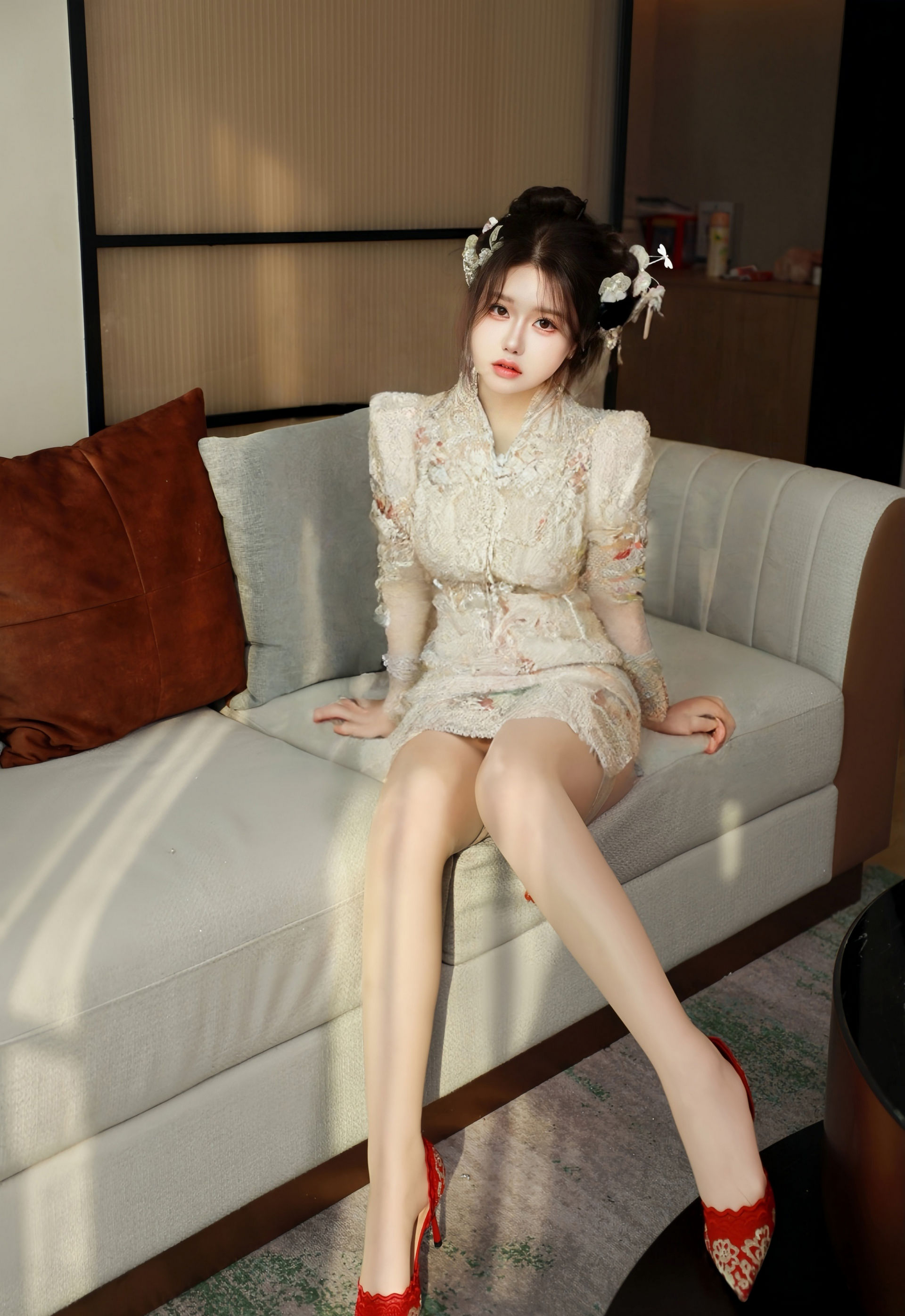 [XiuRen秀人网] 2026.01.12 No.11220 小薯条nienie 性感秀禾 肉色丝袜 大连旅拍写真 [56+1P] 第 9 张