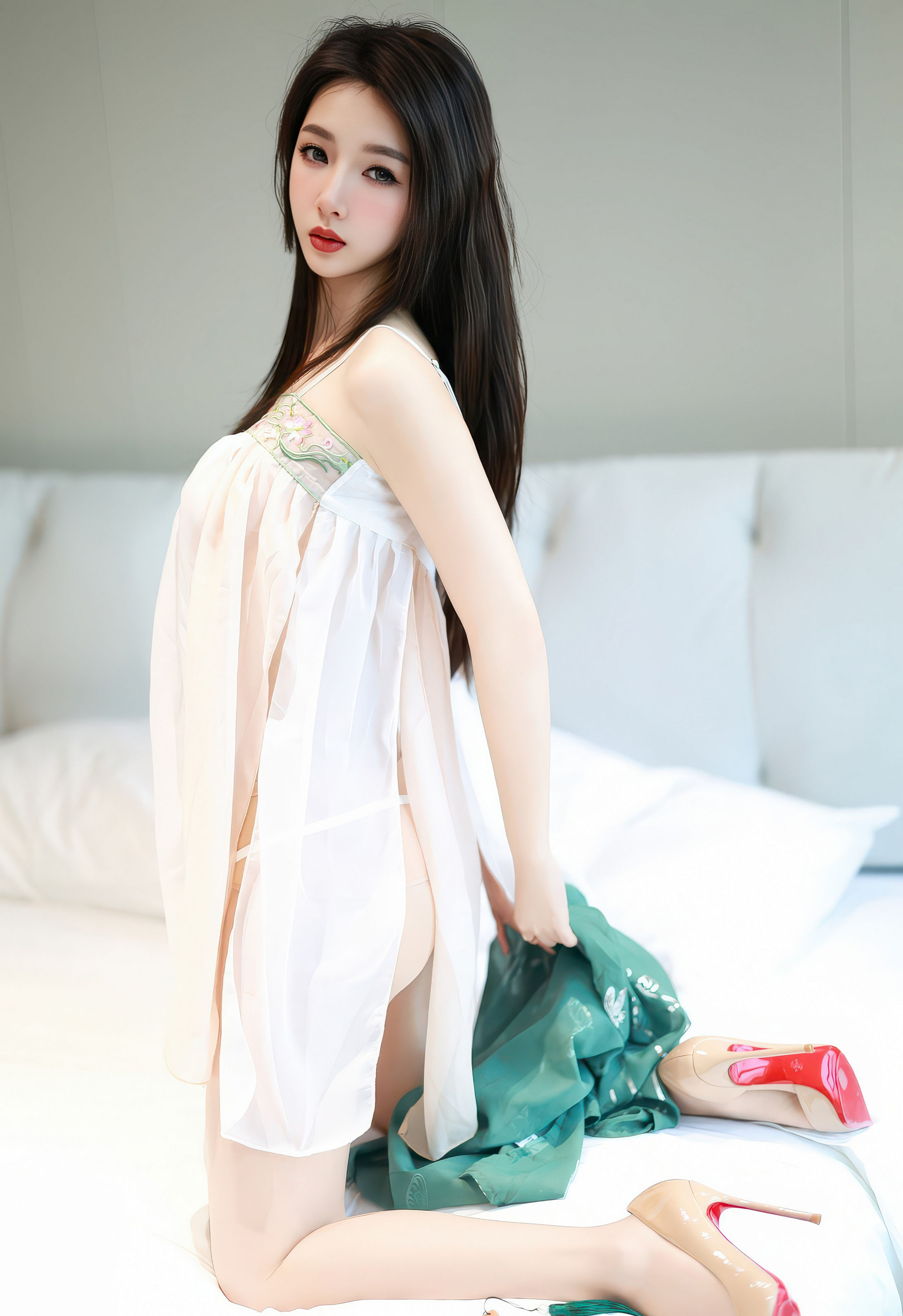 [YOUMI尤蜜荟] 2026.01.16 VOL.1200 Twins-夭夭 古风服饰 肉色丝袜 性感写真 [78+1P] 第 49 张