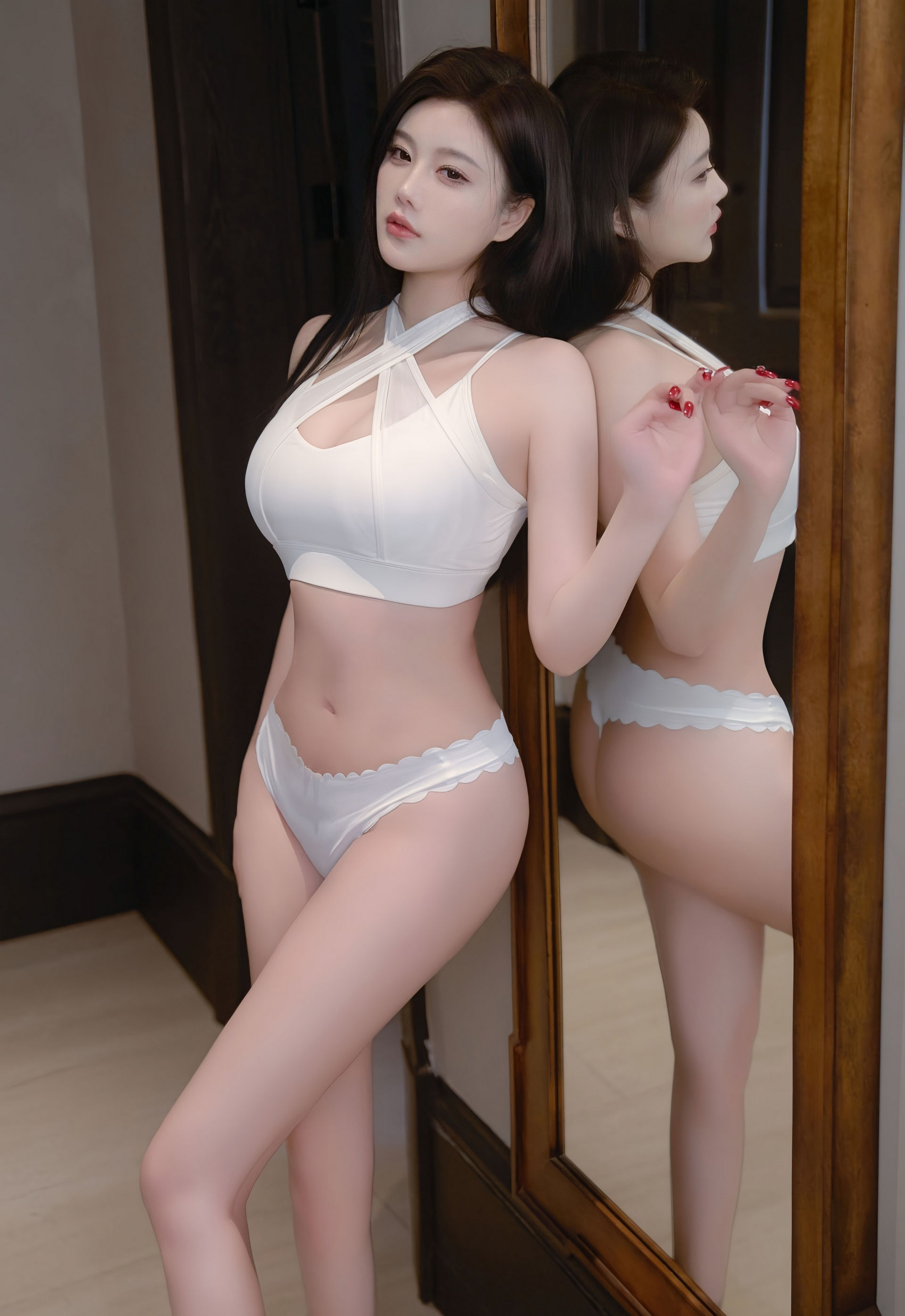 [XiuRen秀人网] 2026.01.28 No.11287 杨晨晨 白色情趣服饰 灰色丝袜 性感写真 [73+1P] 第 44 张